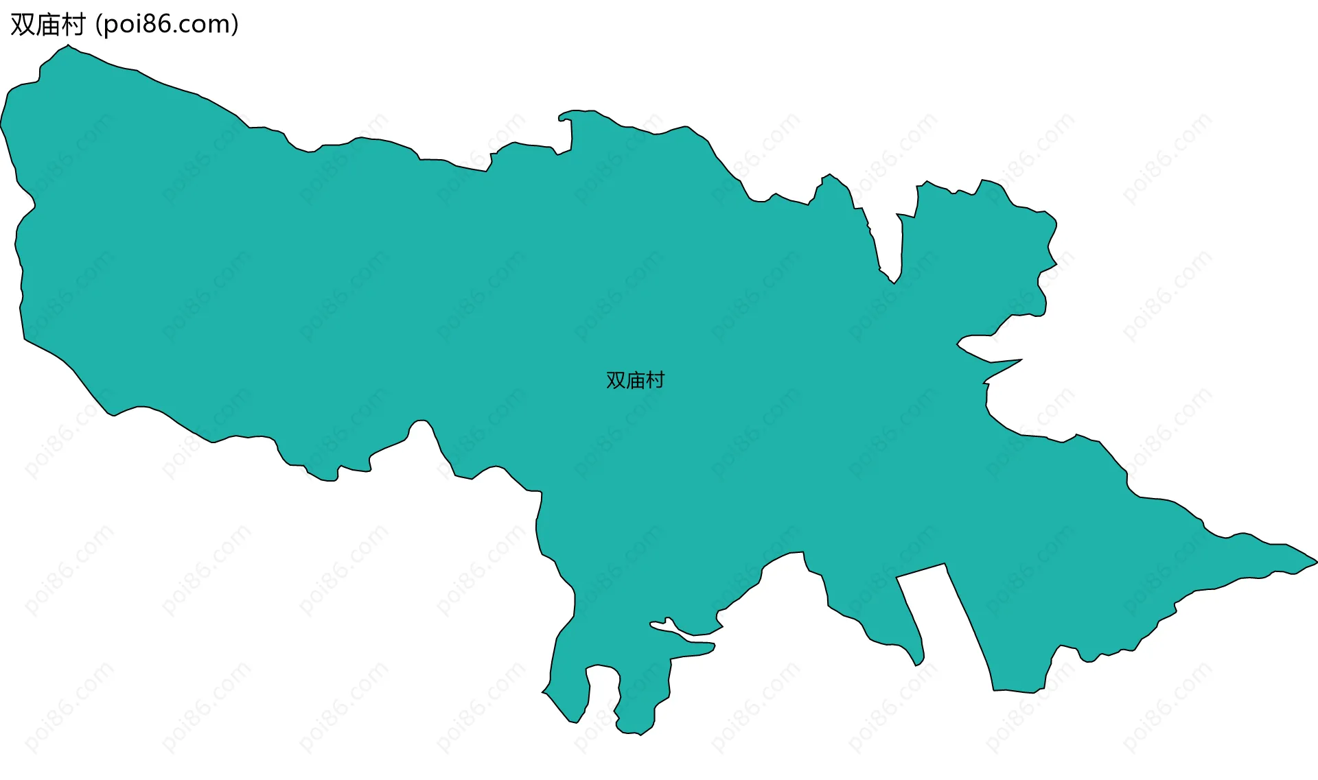 双庙村边界地图