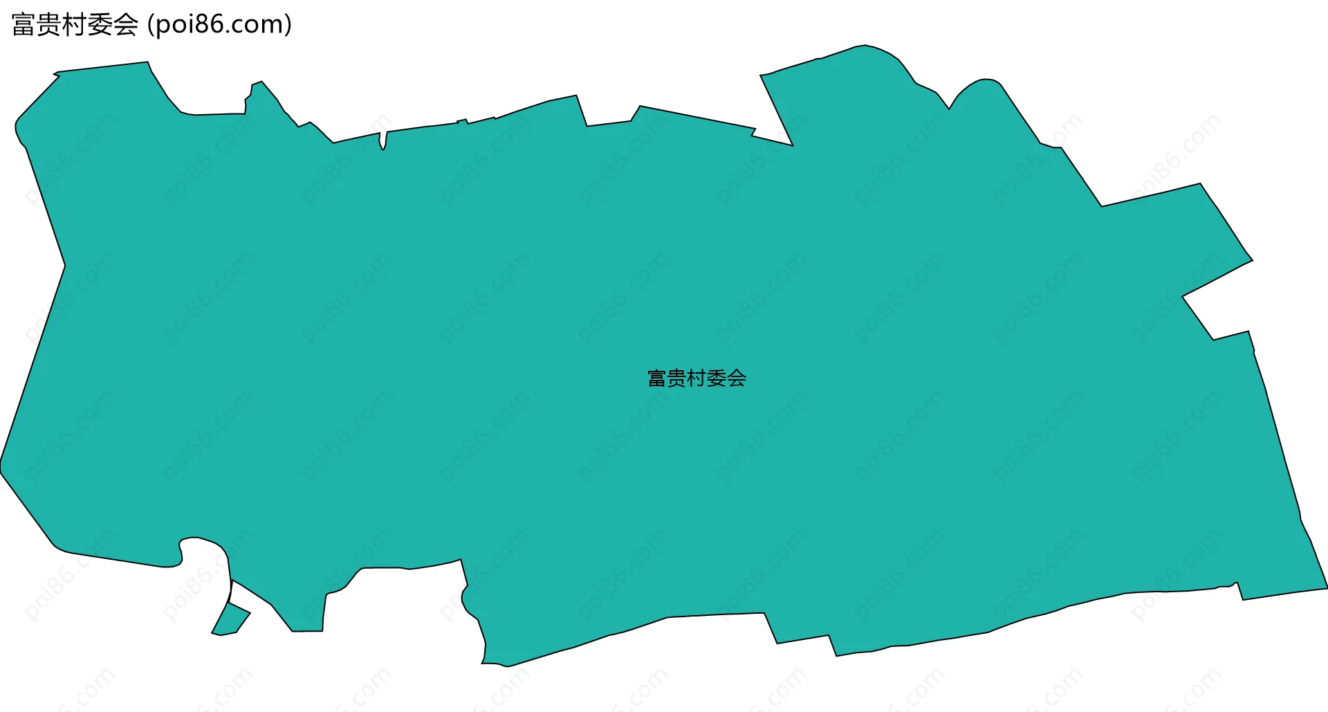 富贵村委会边界地图