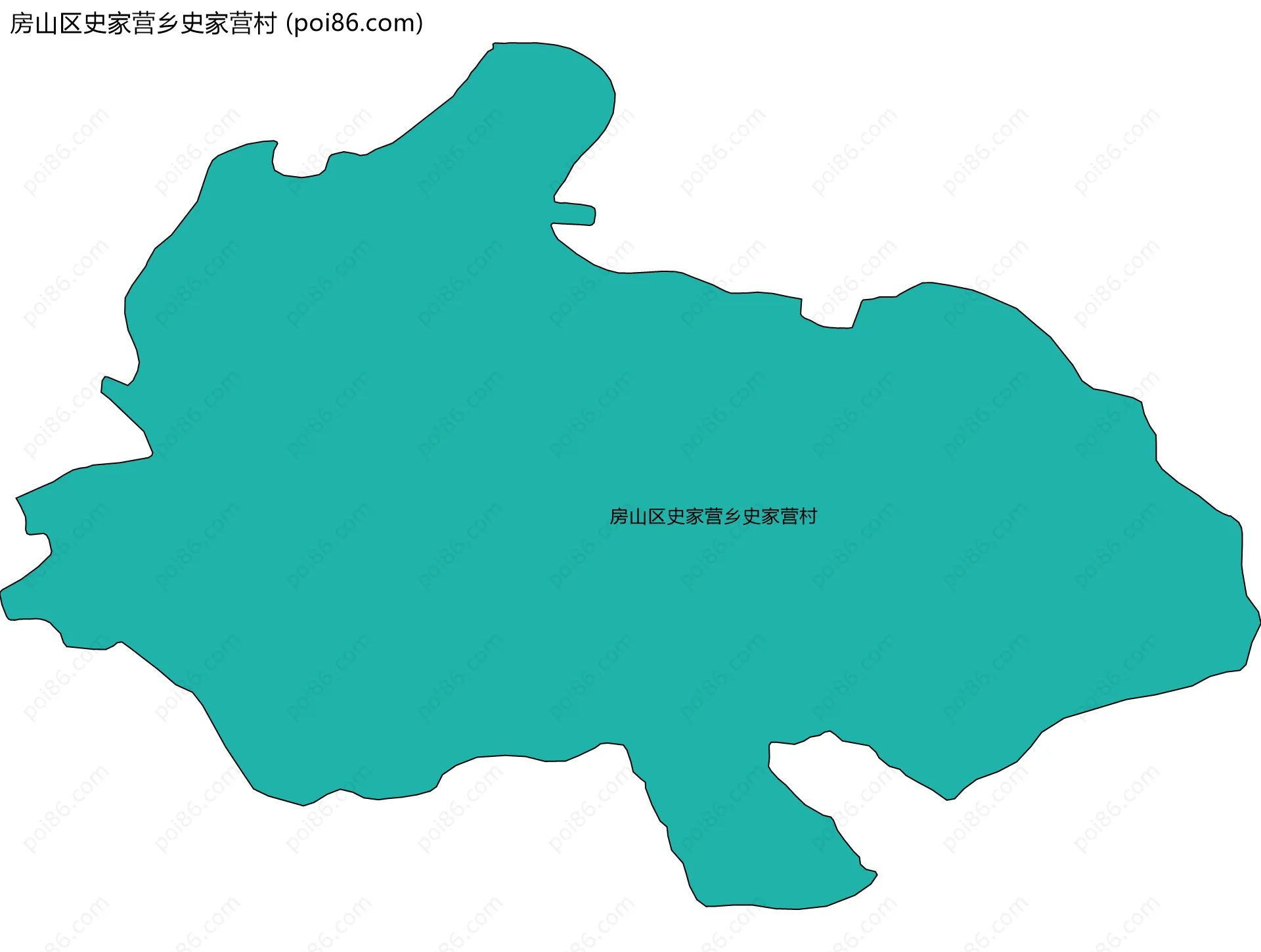 房山区史家营乡史家营村边界地图