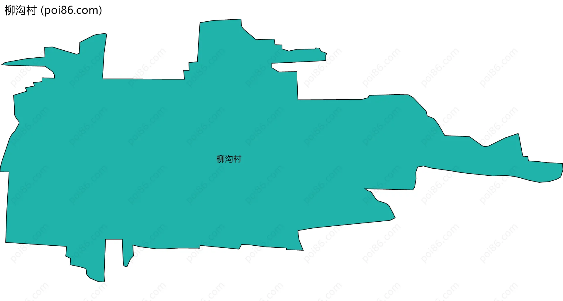 柳沟村边界地图