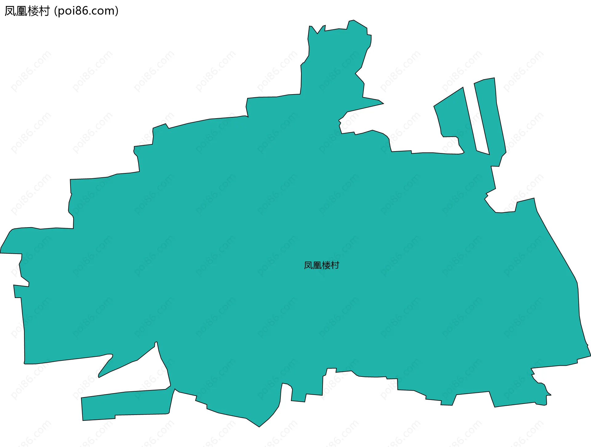 凤凰楼村边界地图