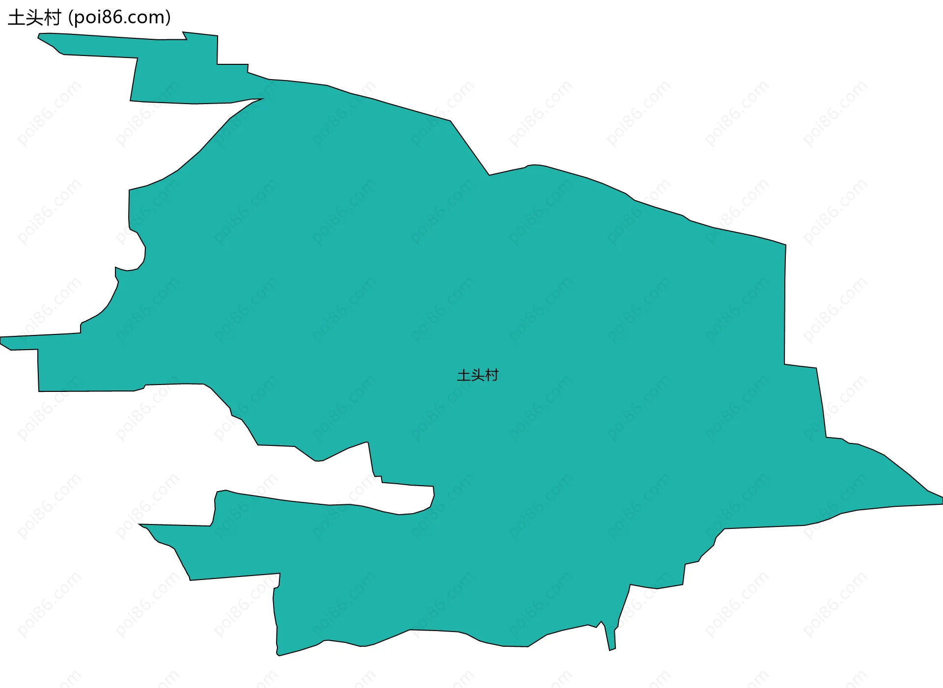 土头村边界地图