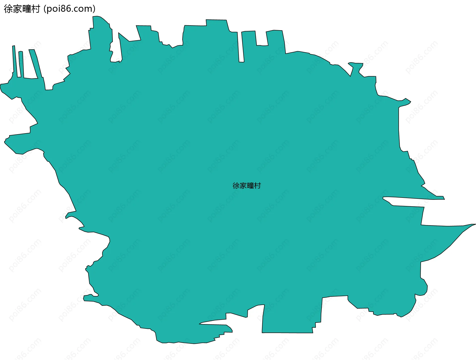 徐家疃村边界地图