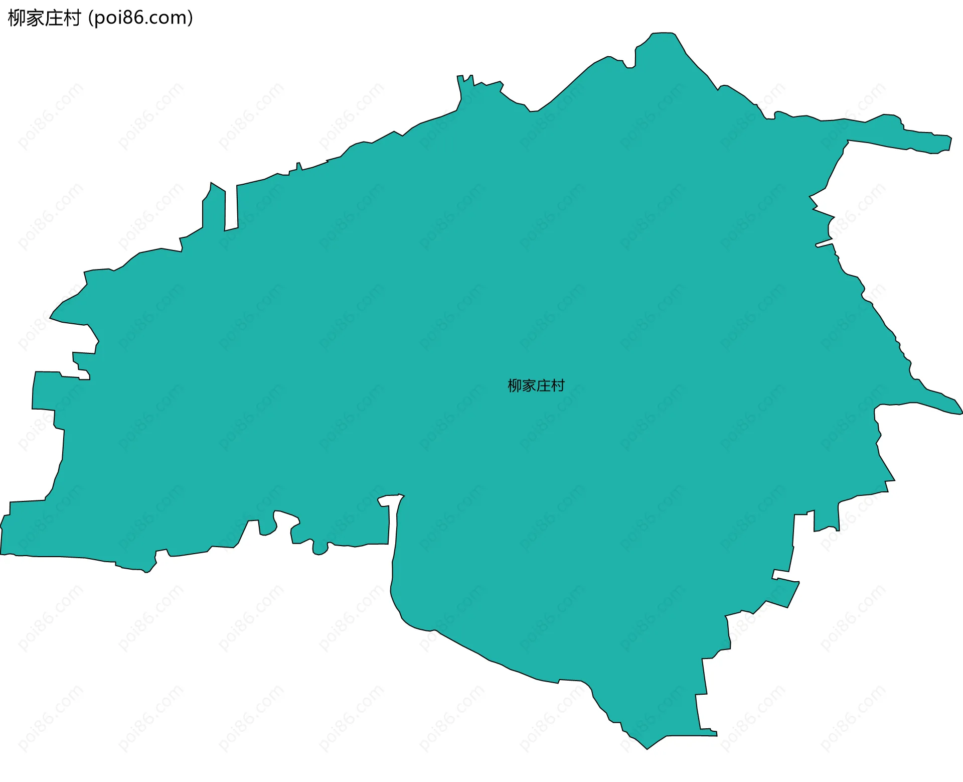 柳家庄村边界地图
