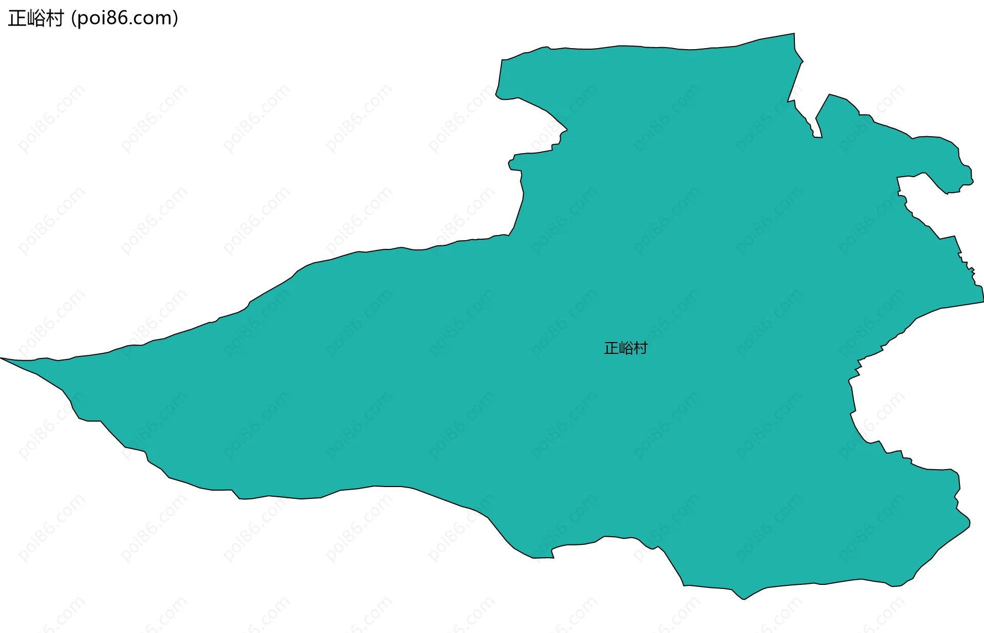 正峪村边界地图