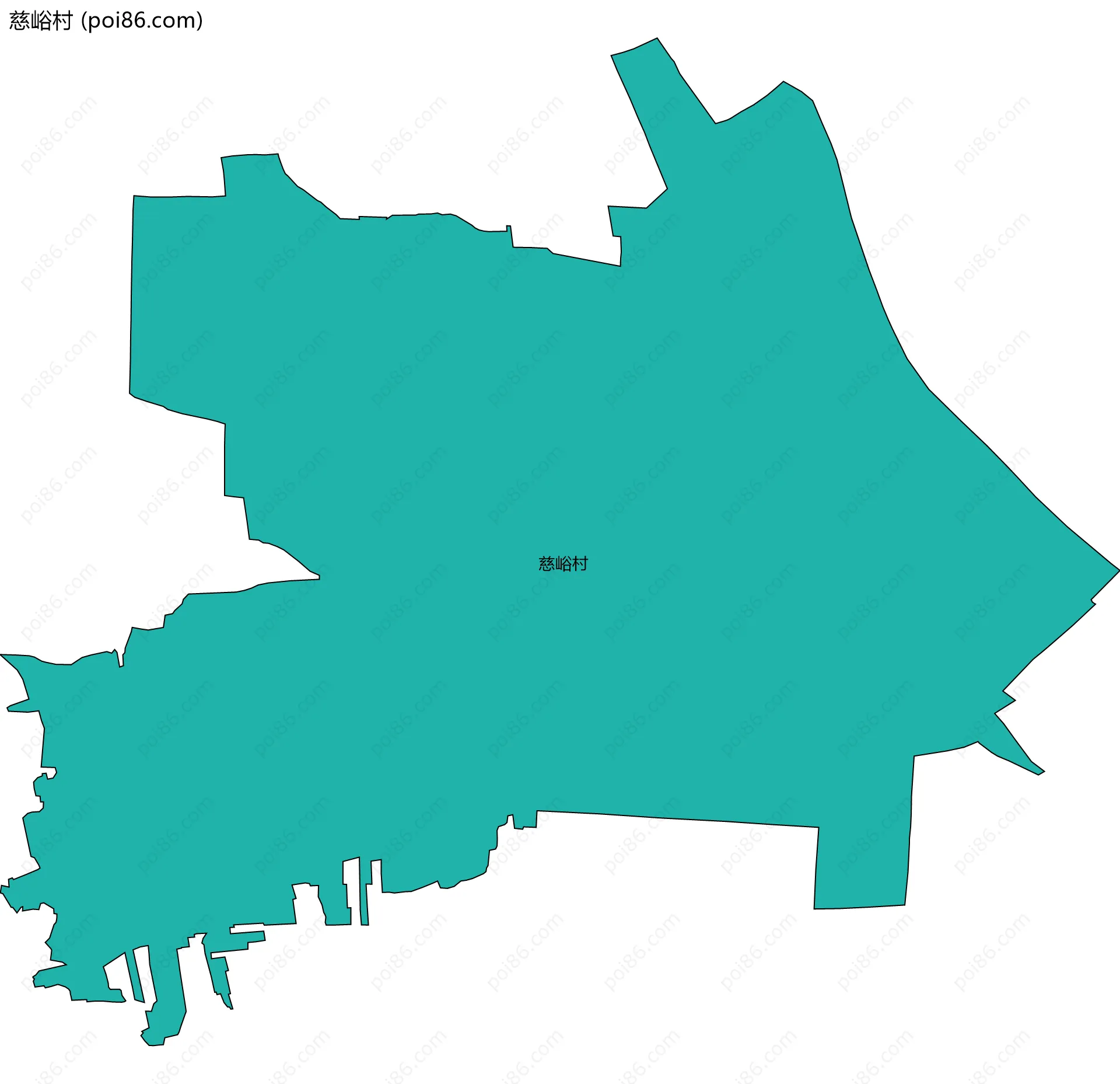 慈峪村边界地图