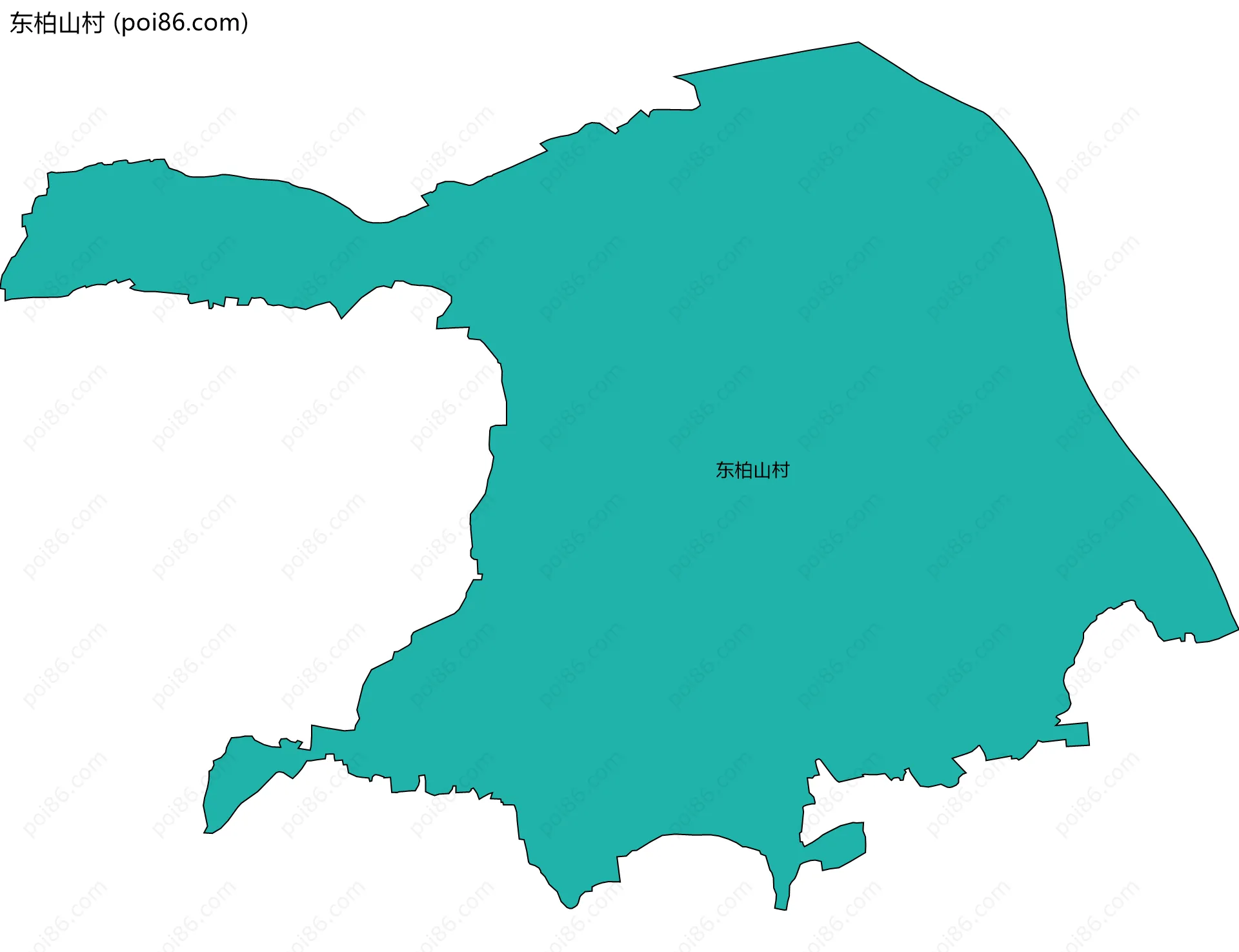 东柏山村边界地图