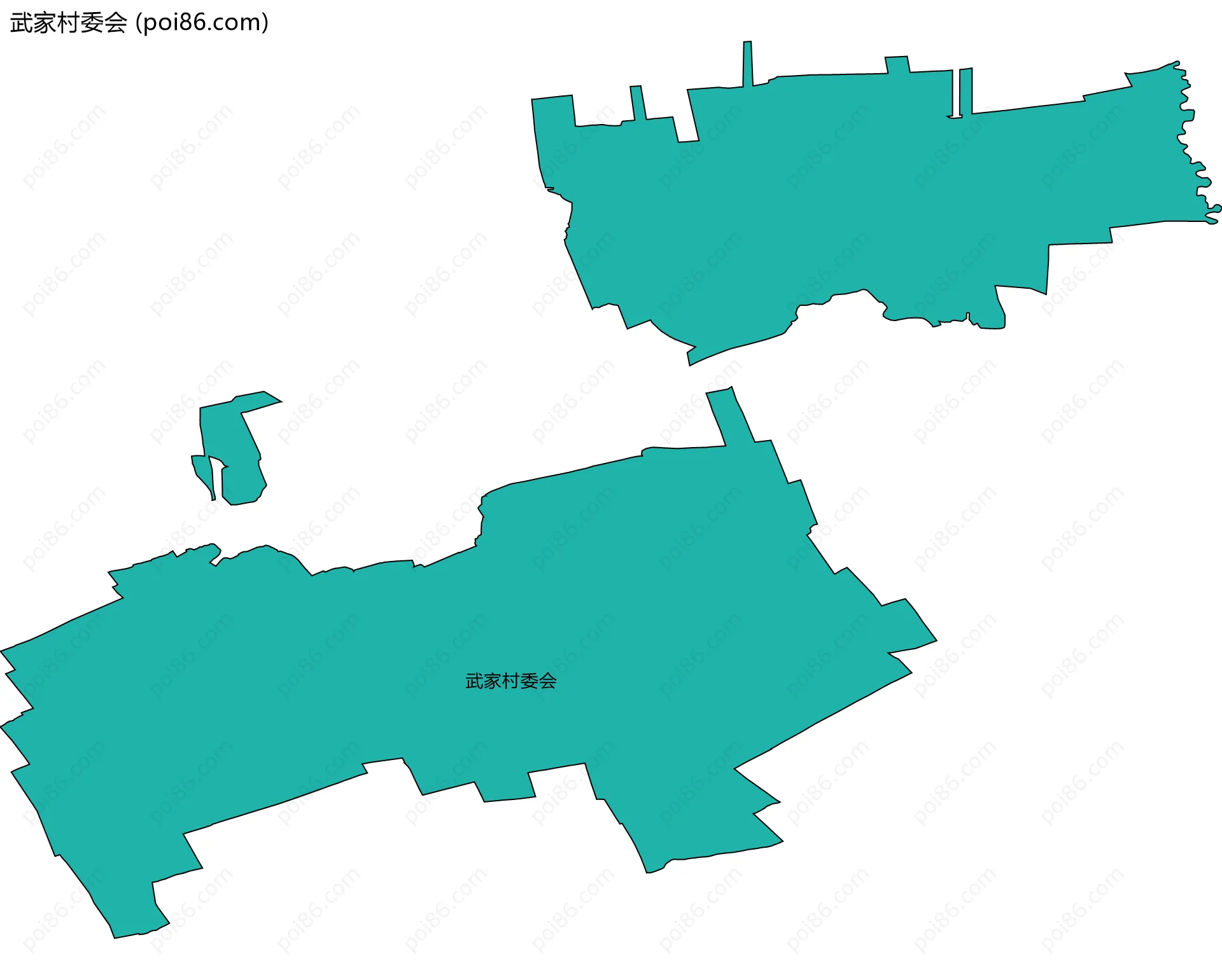 武家村委会边界地图