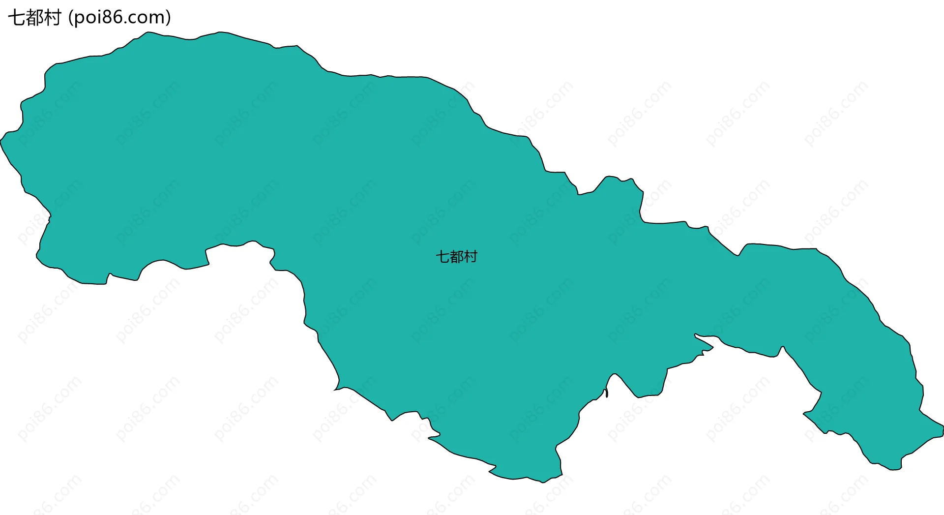 七都村边界地图