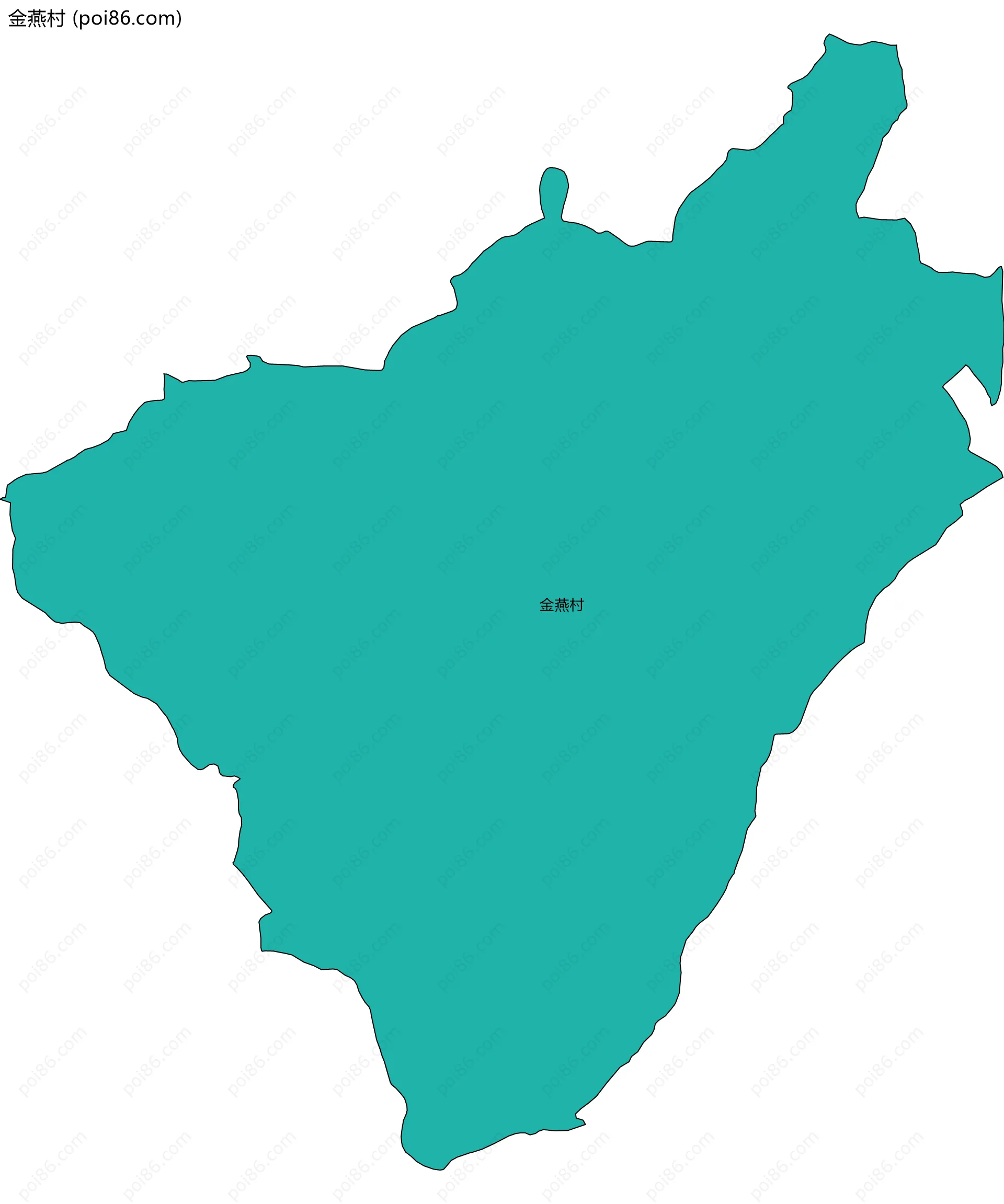 金燕村边界地图