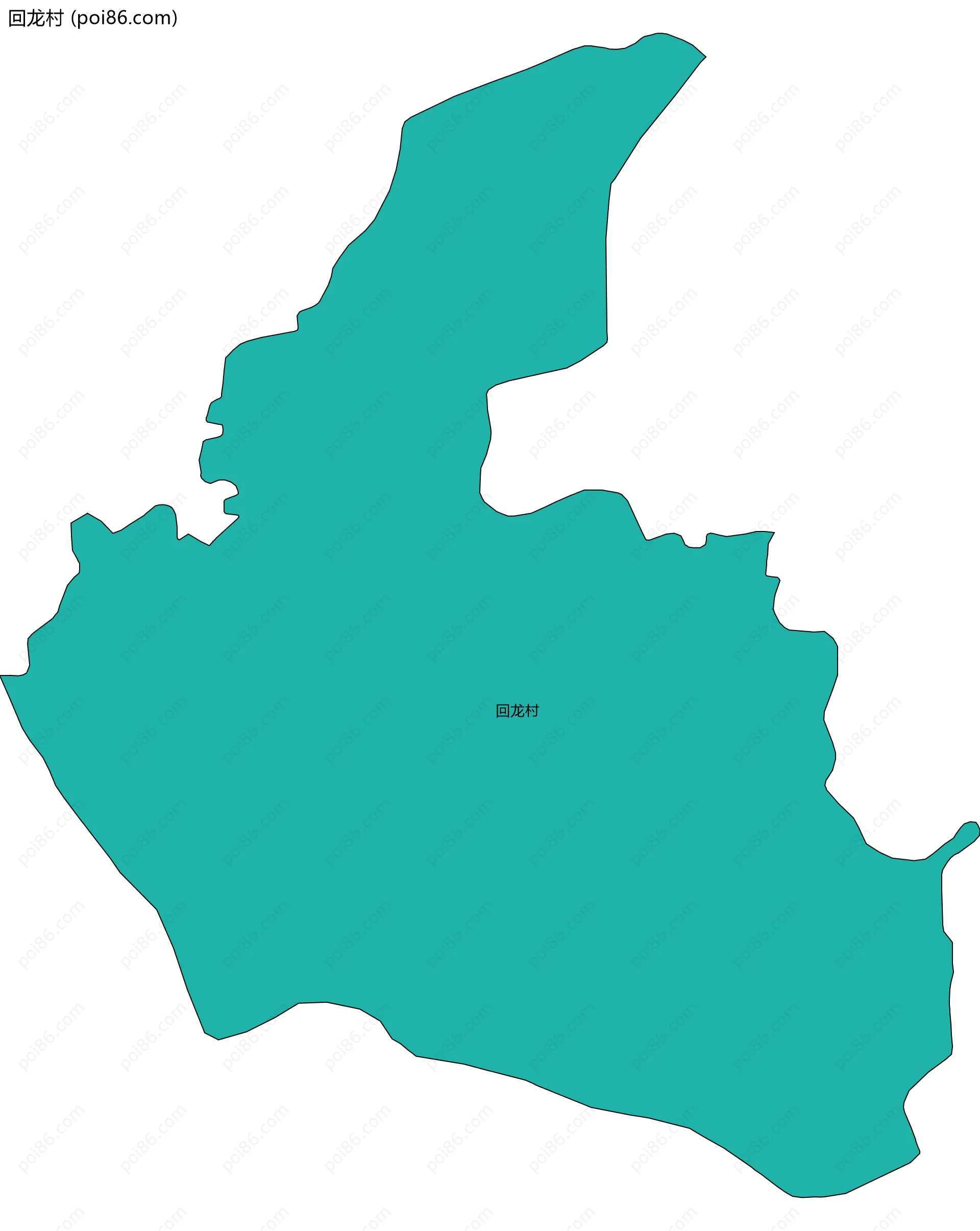 回龙村边界地图
