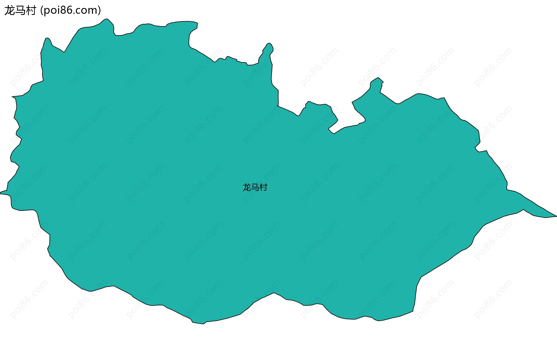 龙马村边界地图