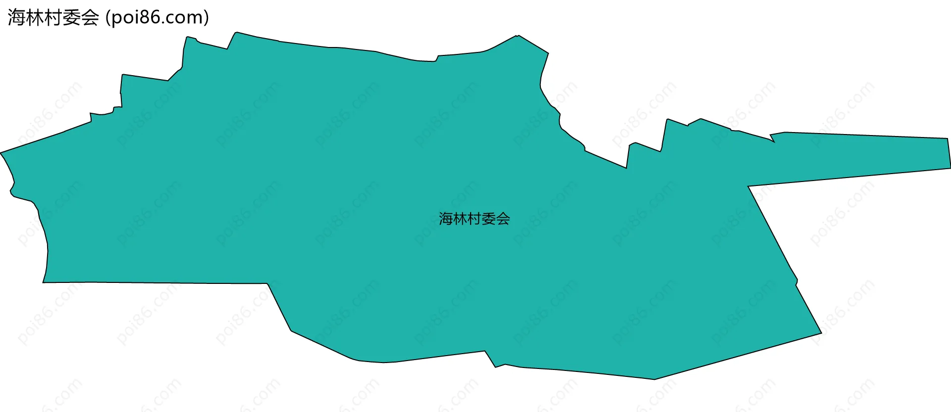 海林村委会边界地图
