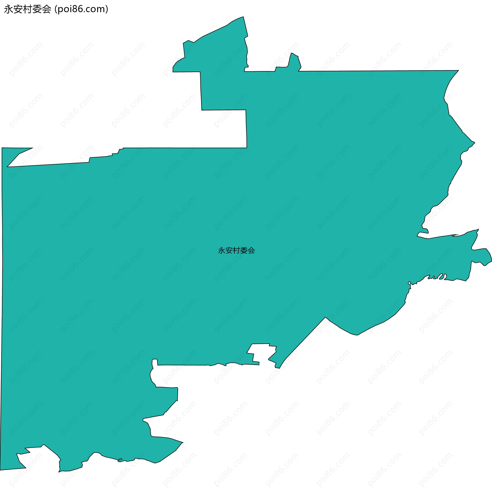 永安村委会边界地图