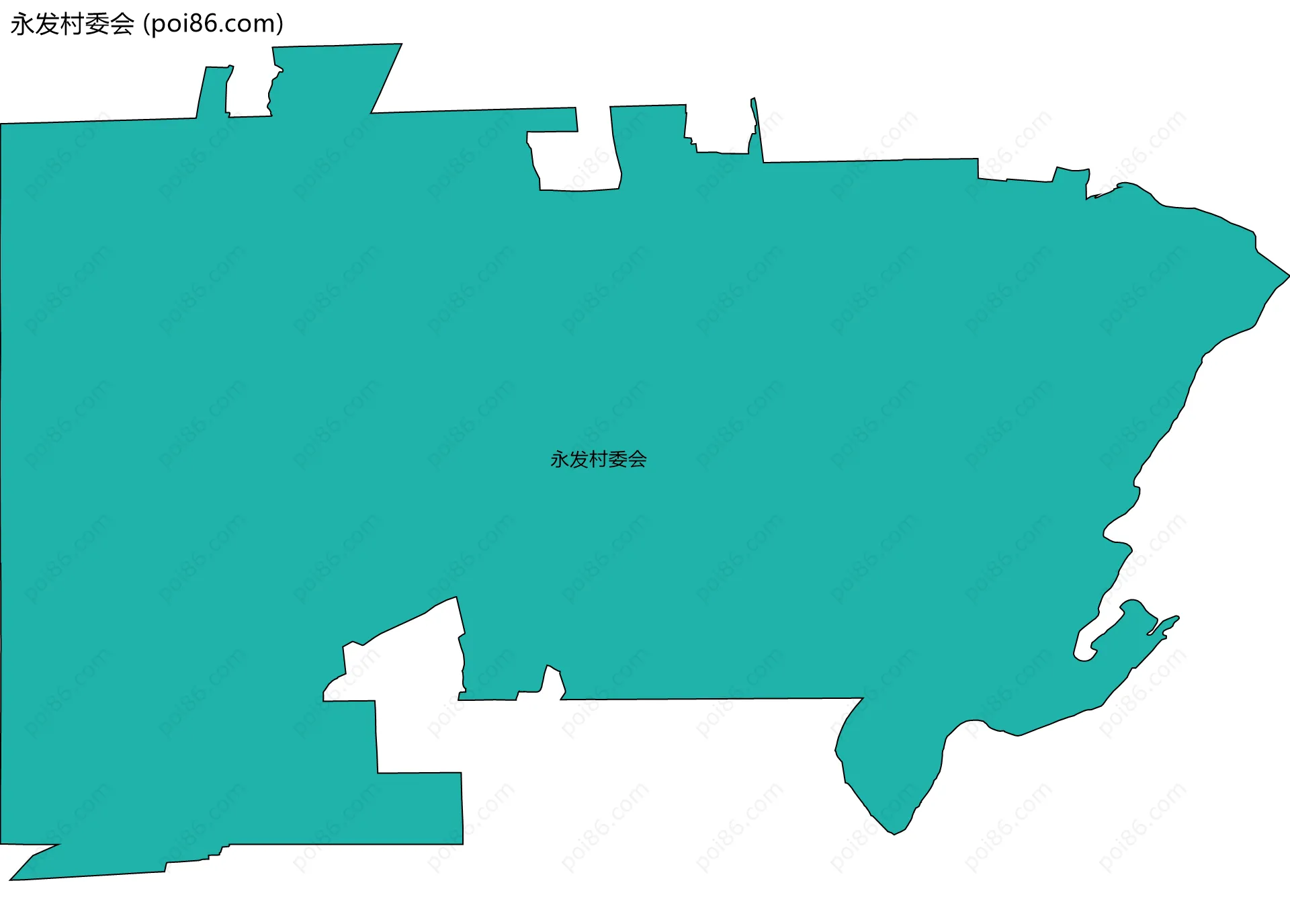 永发村委会边界地图