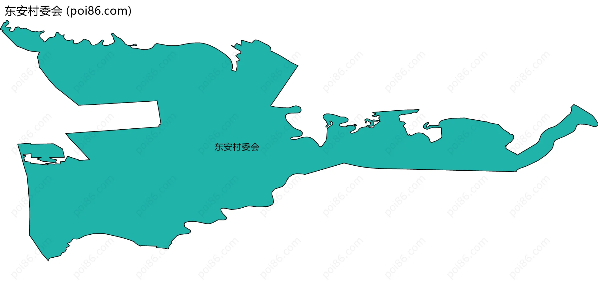 东安村委会边界地图