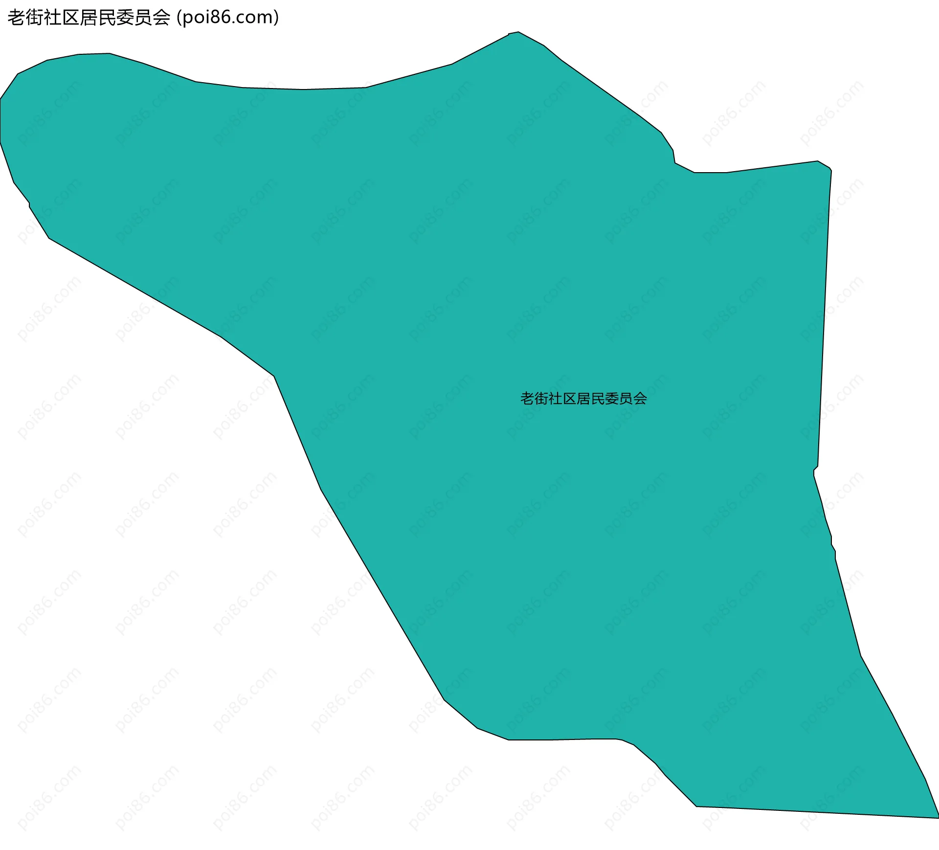 老街社区居民委员会边界地图