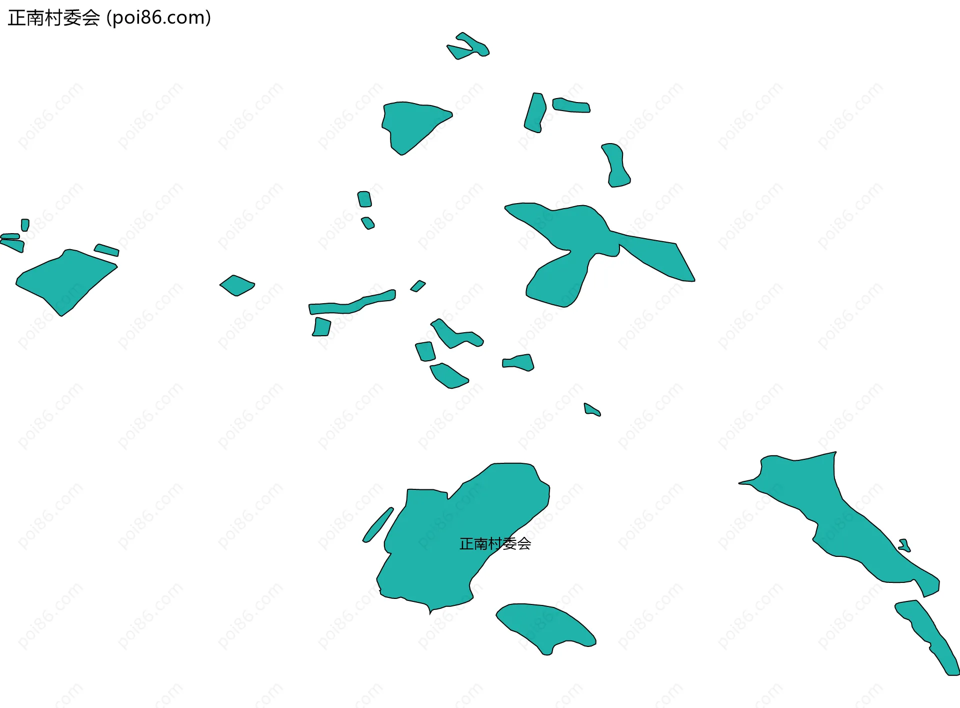 正南村委会边界地图
