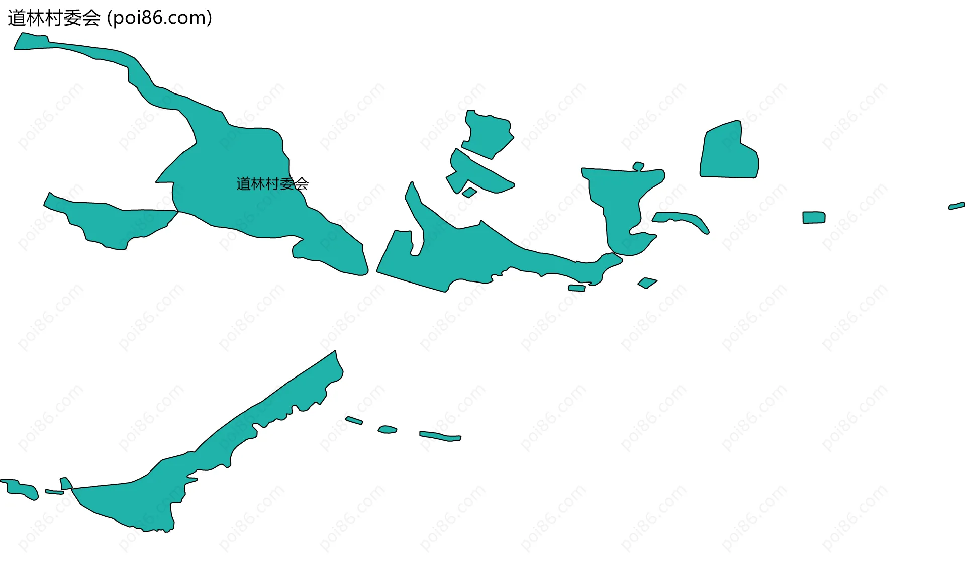 道林村委会边界地图