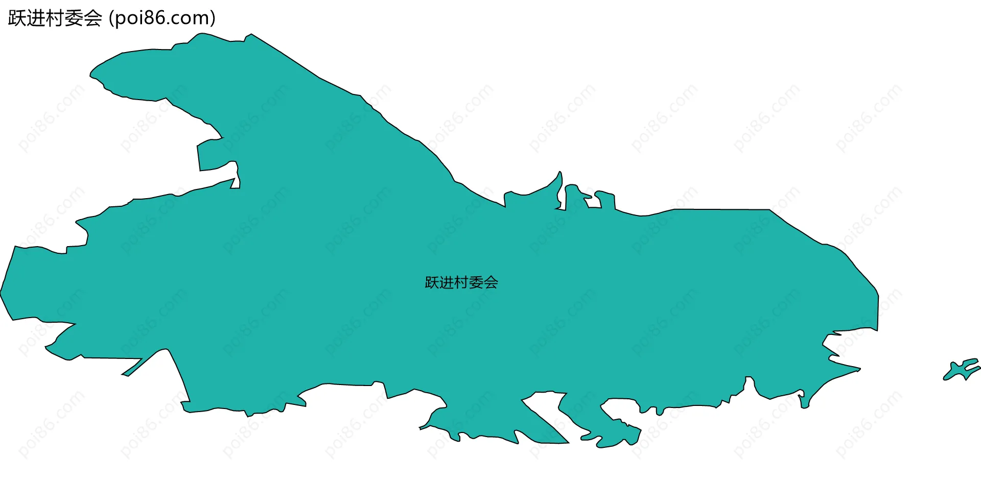 跃进村委会边界地图