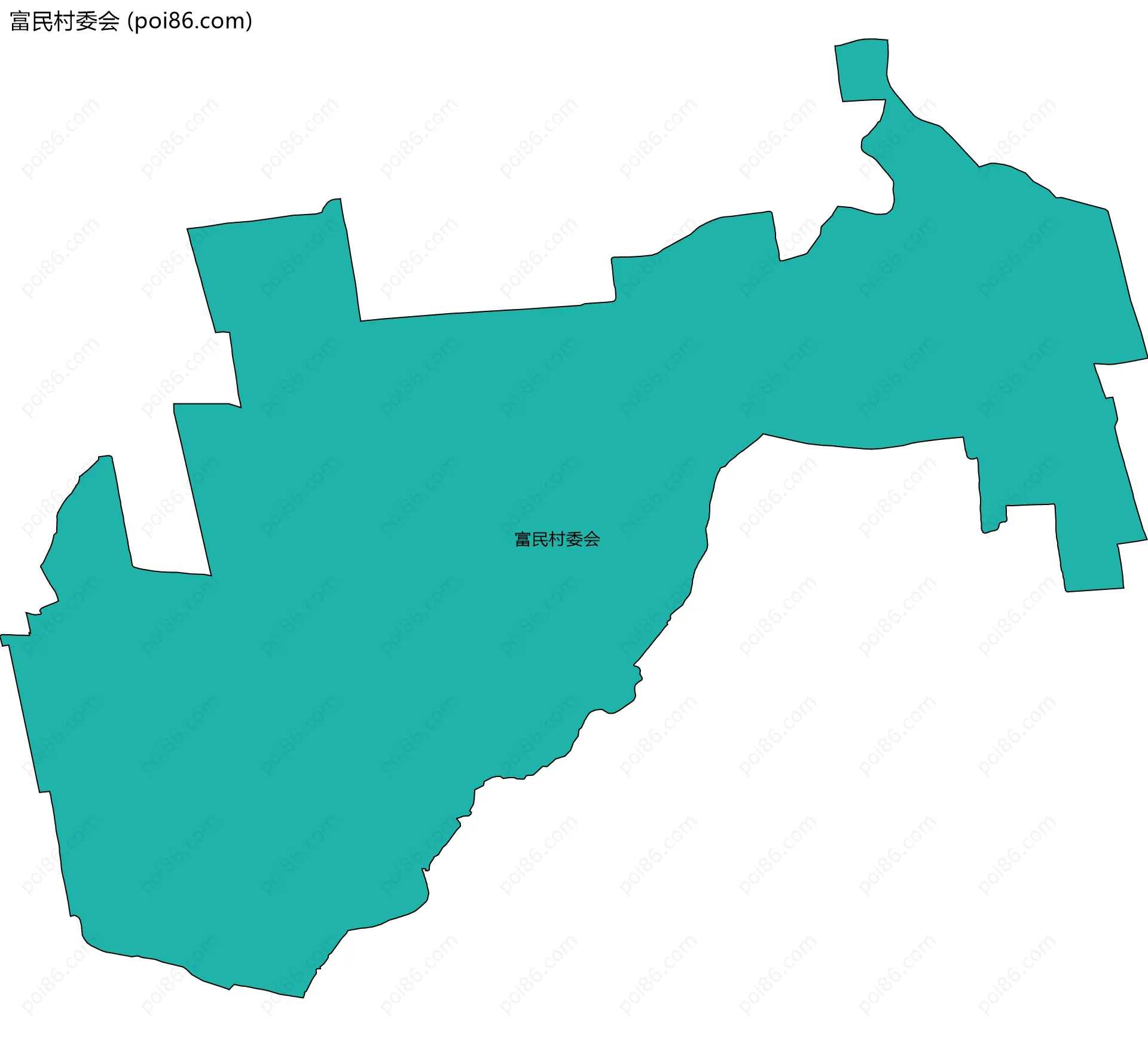 富民村委会边界地图