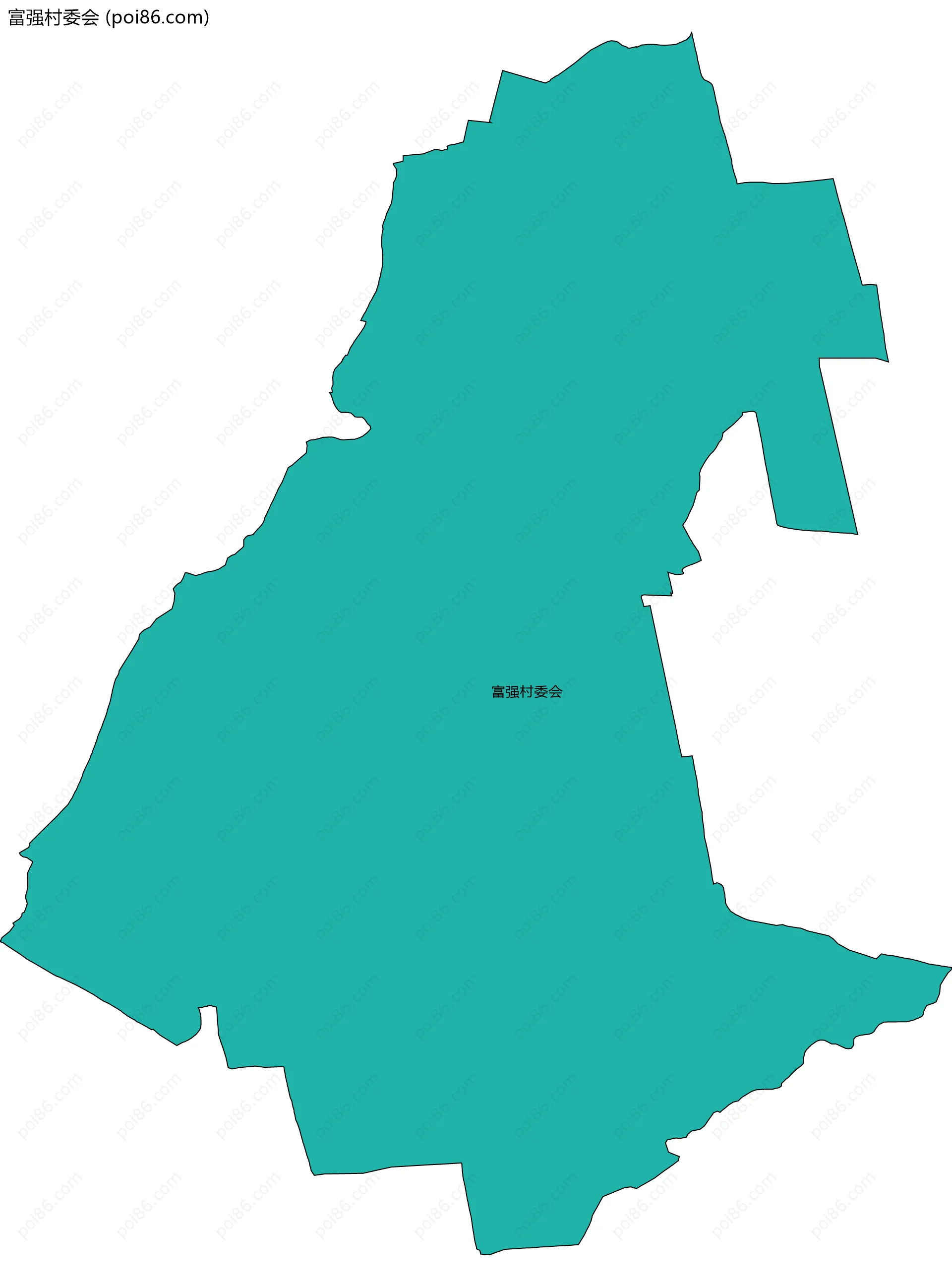 富强村委会边界地图