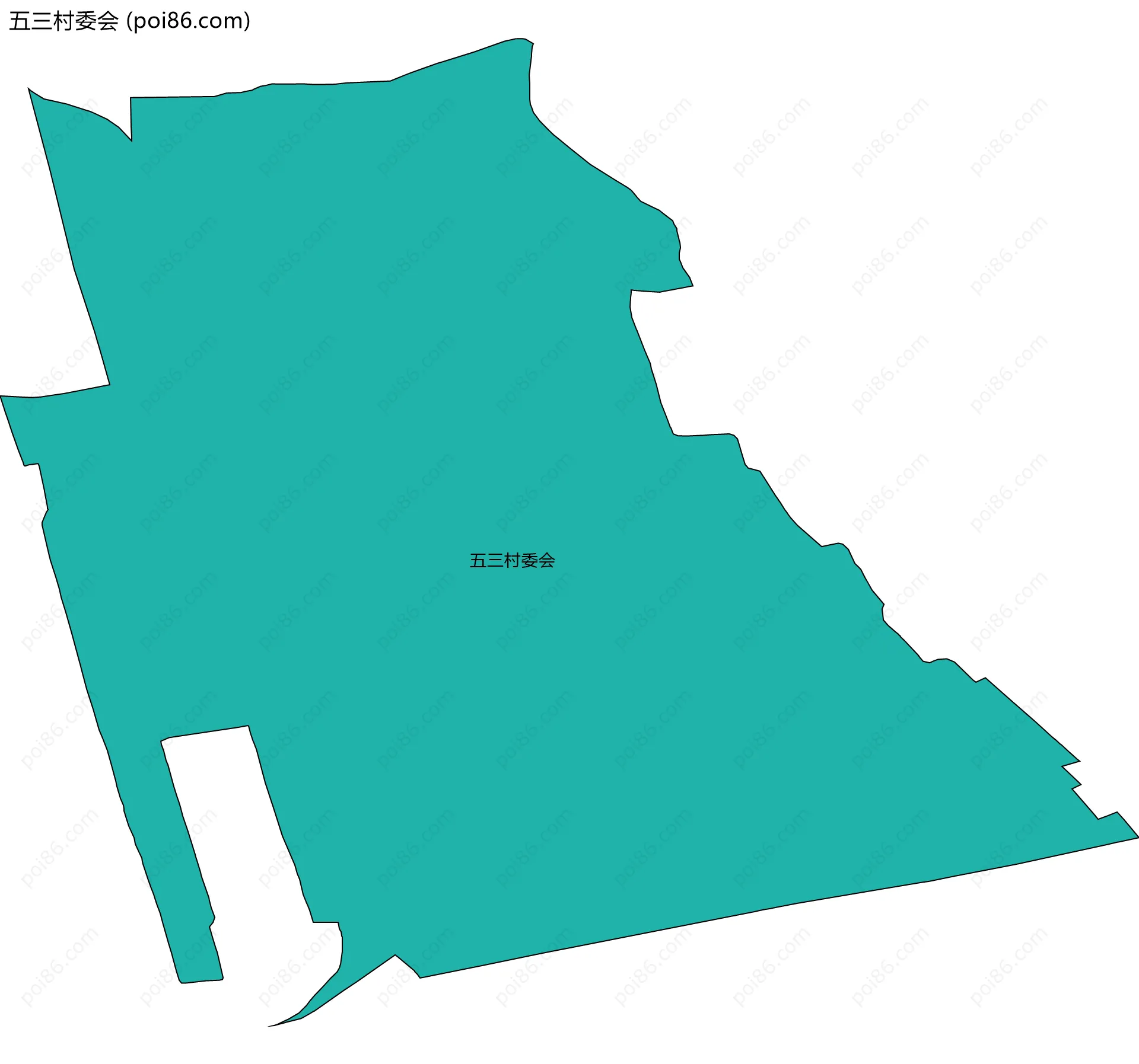 五三村委会边界地图