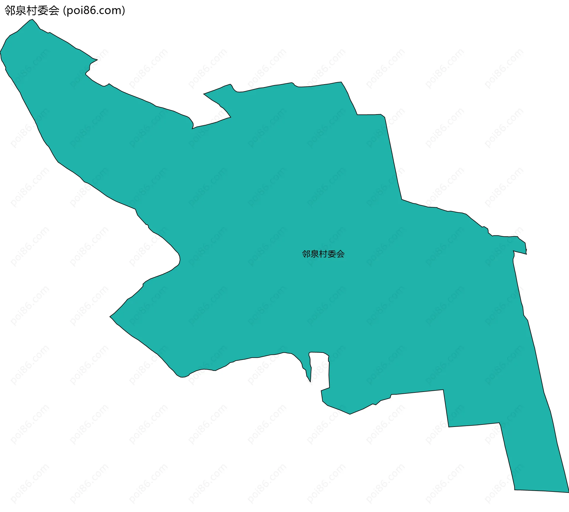 邻泉村委会边界地图