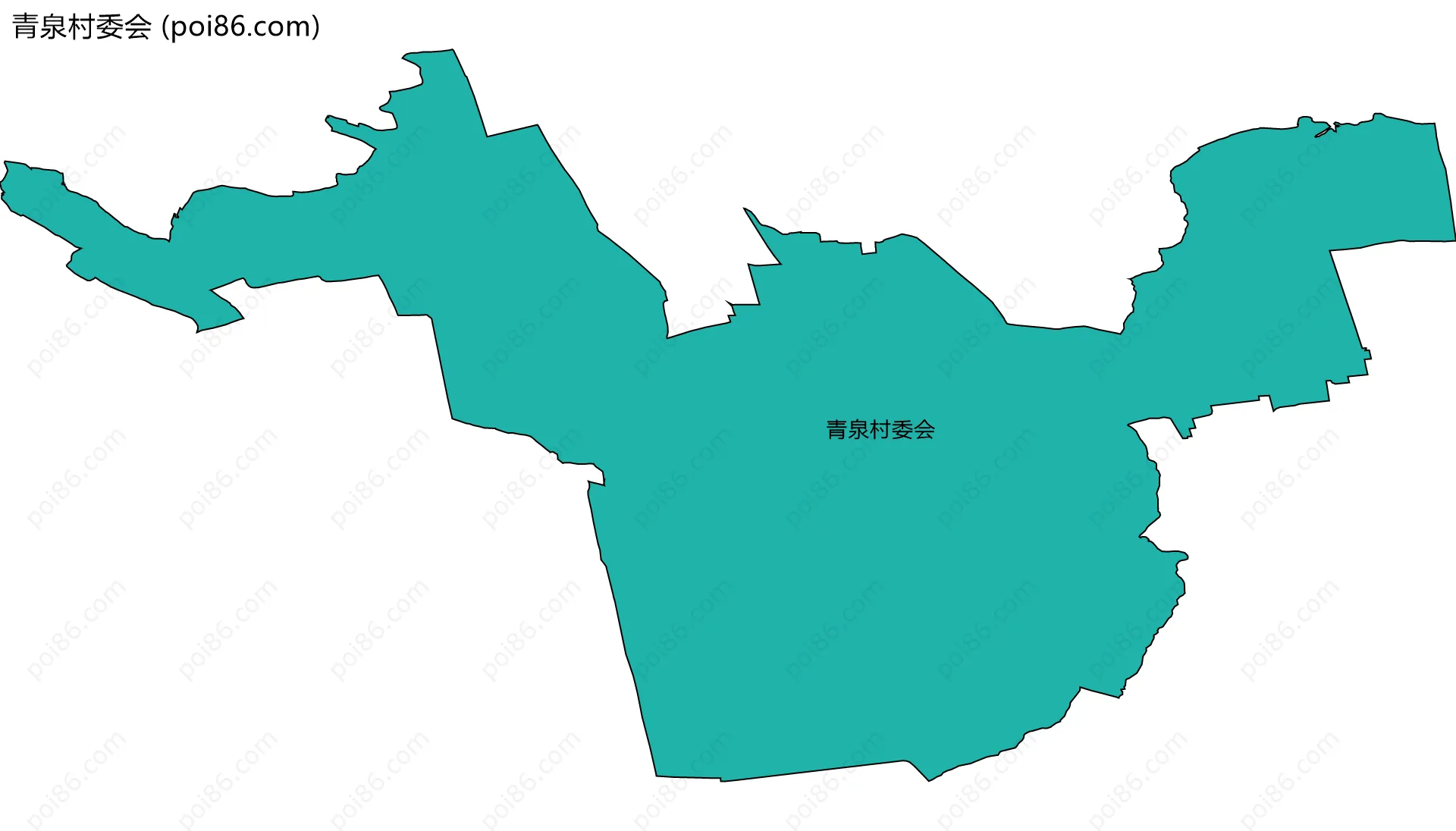 青泉村委会边界地图