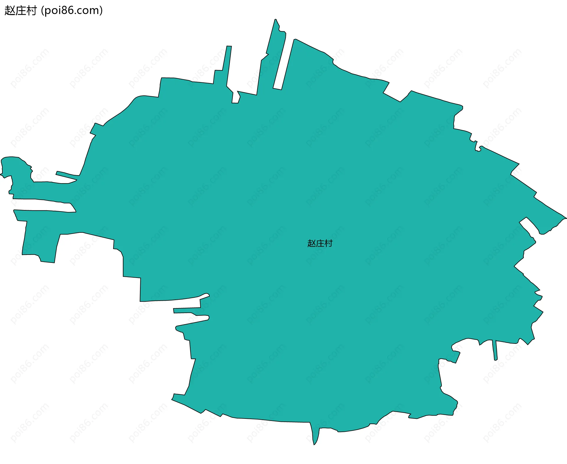 赵庄村边界地图