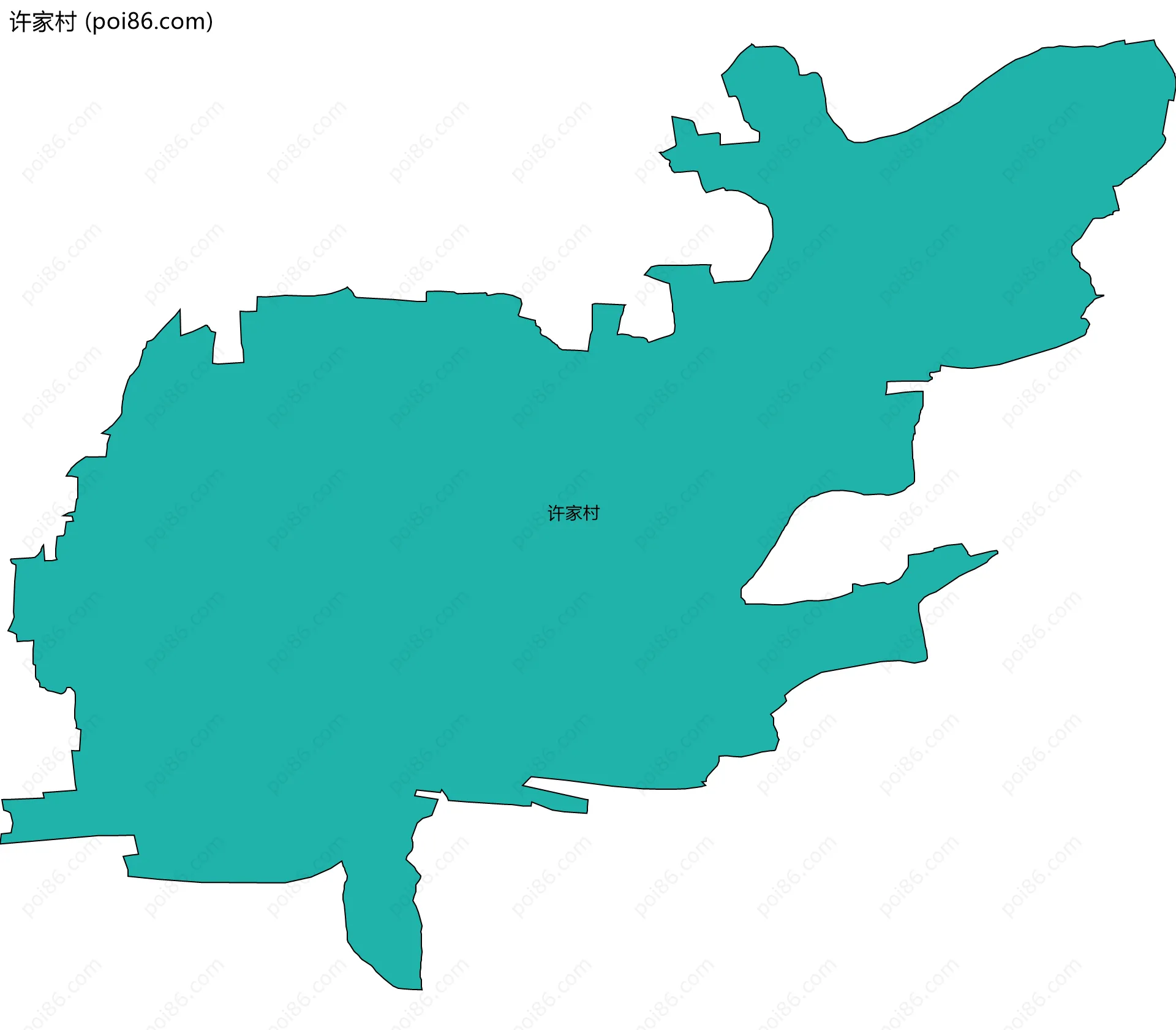 许家村边界地图
