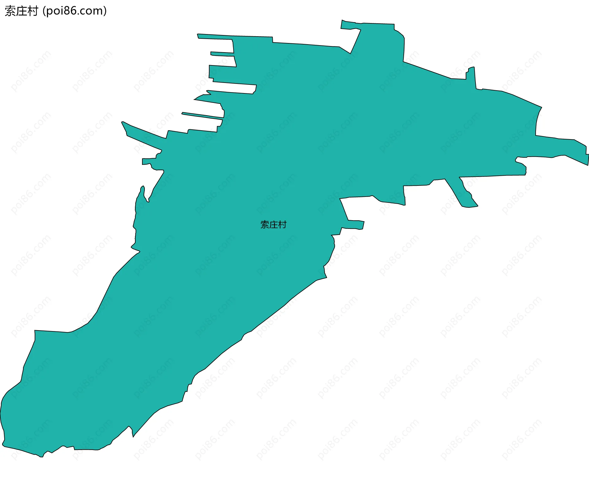 索庄村边界地图