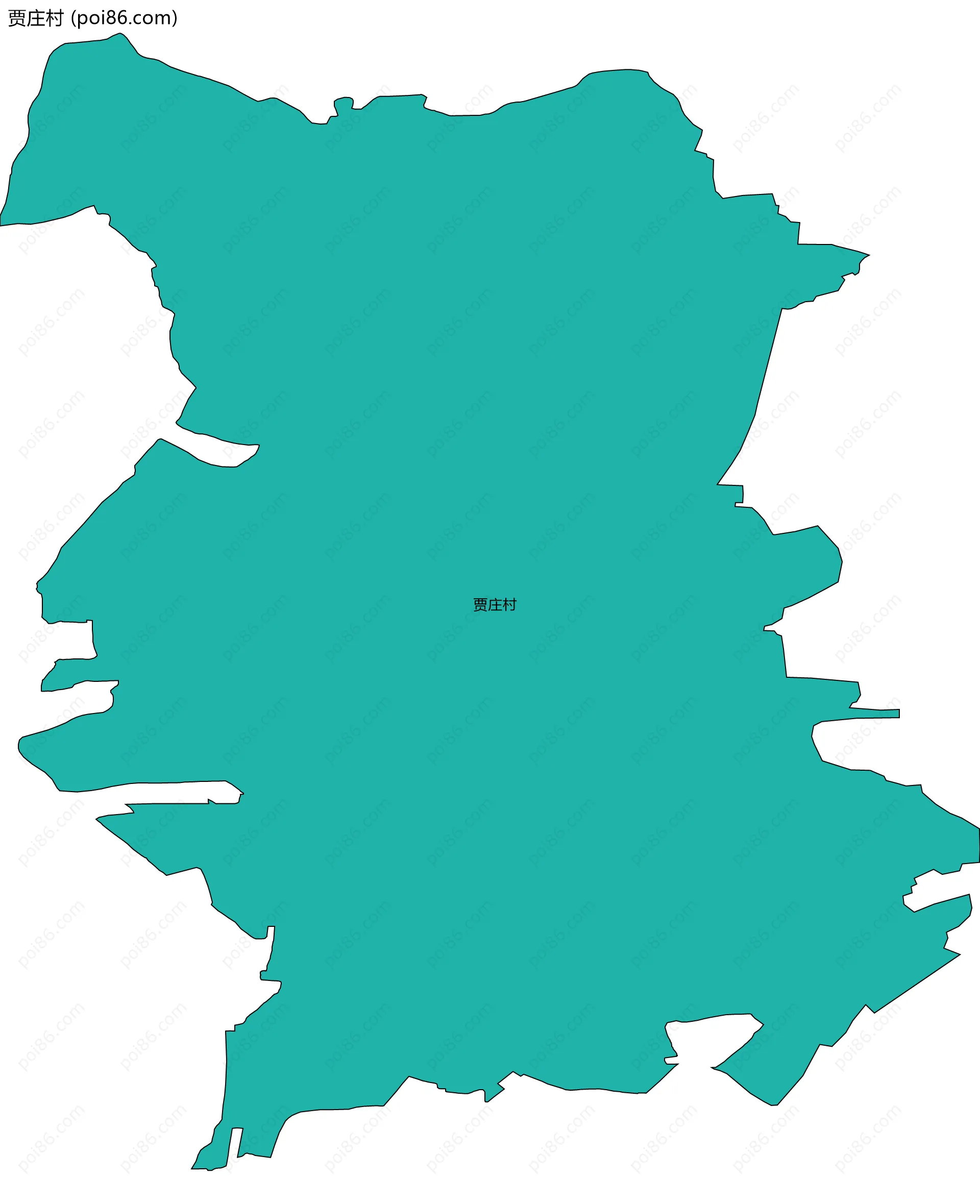 贾庄村边界地图