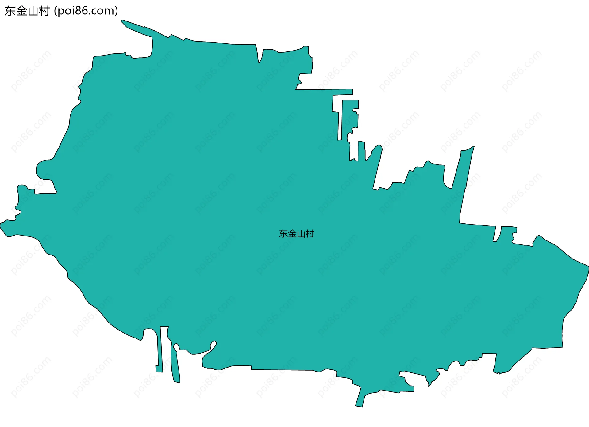东金山村边界地图