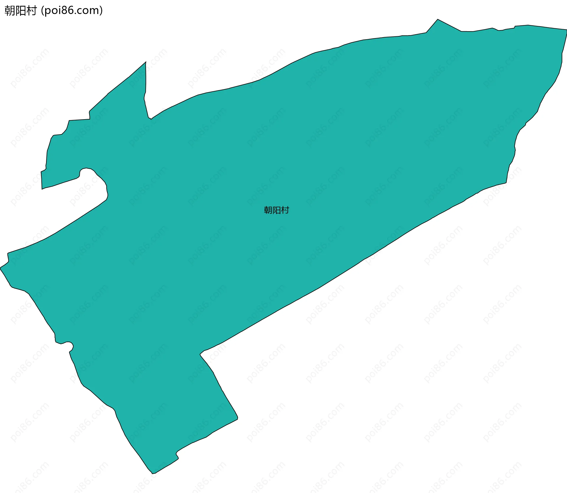 朝阳村边界地图