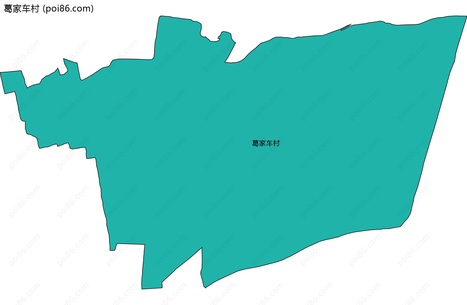 葛家车村边界地图