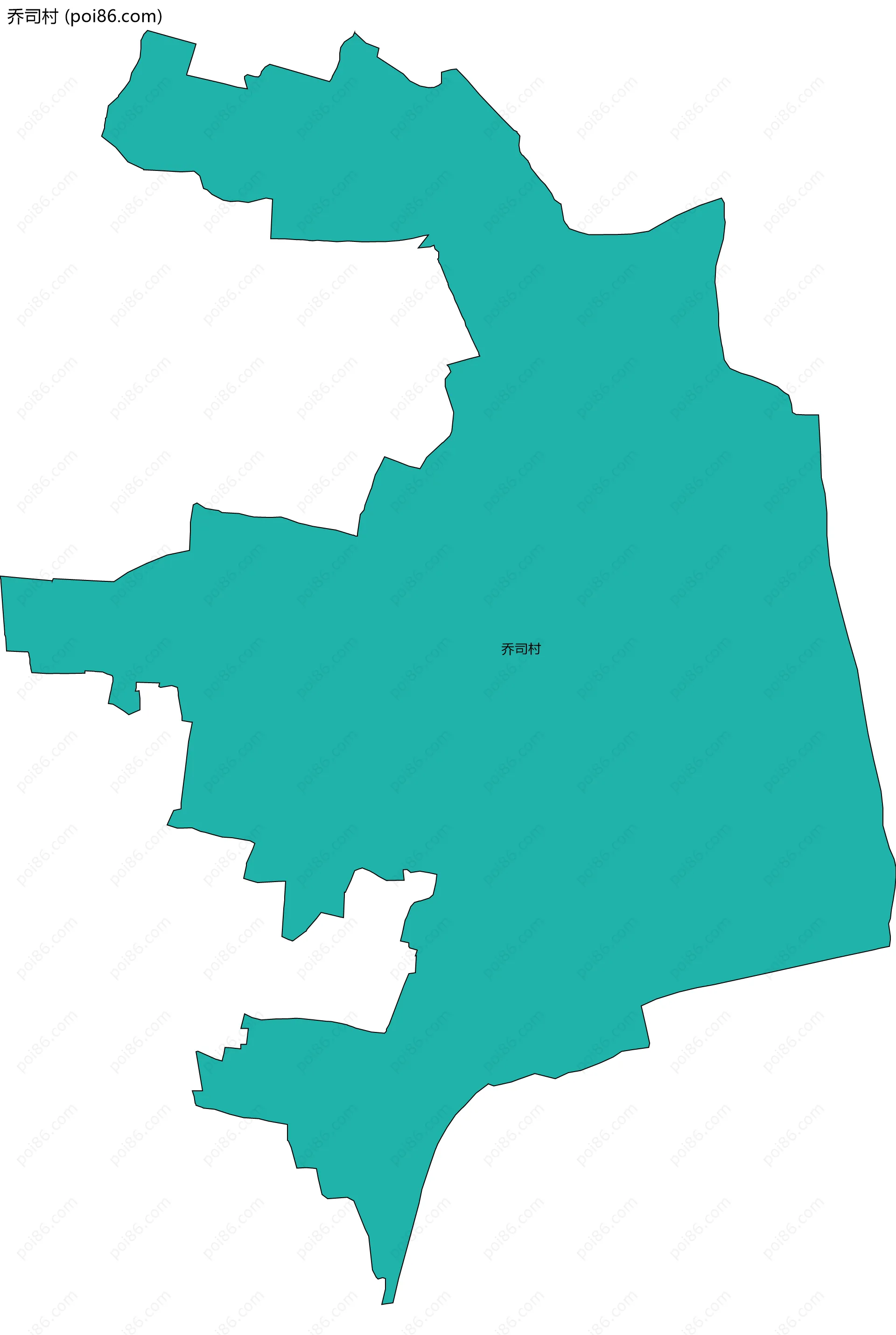 乔司村边界地图