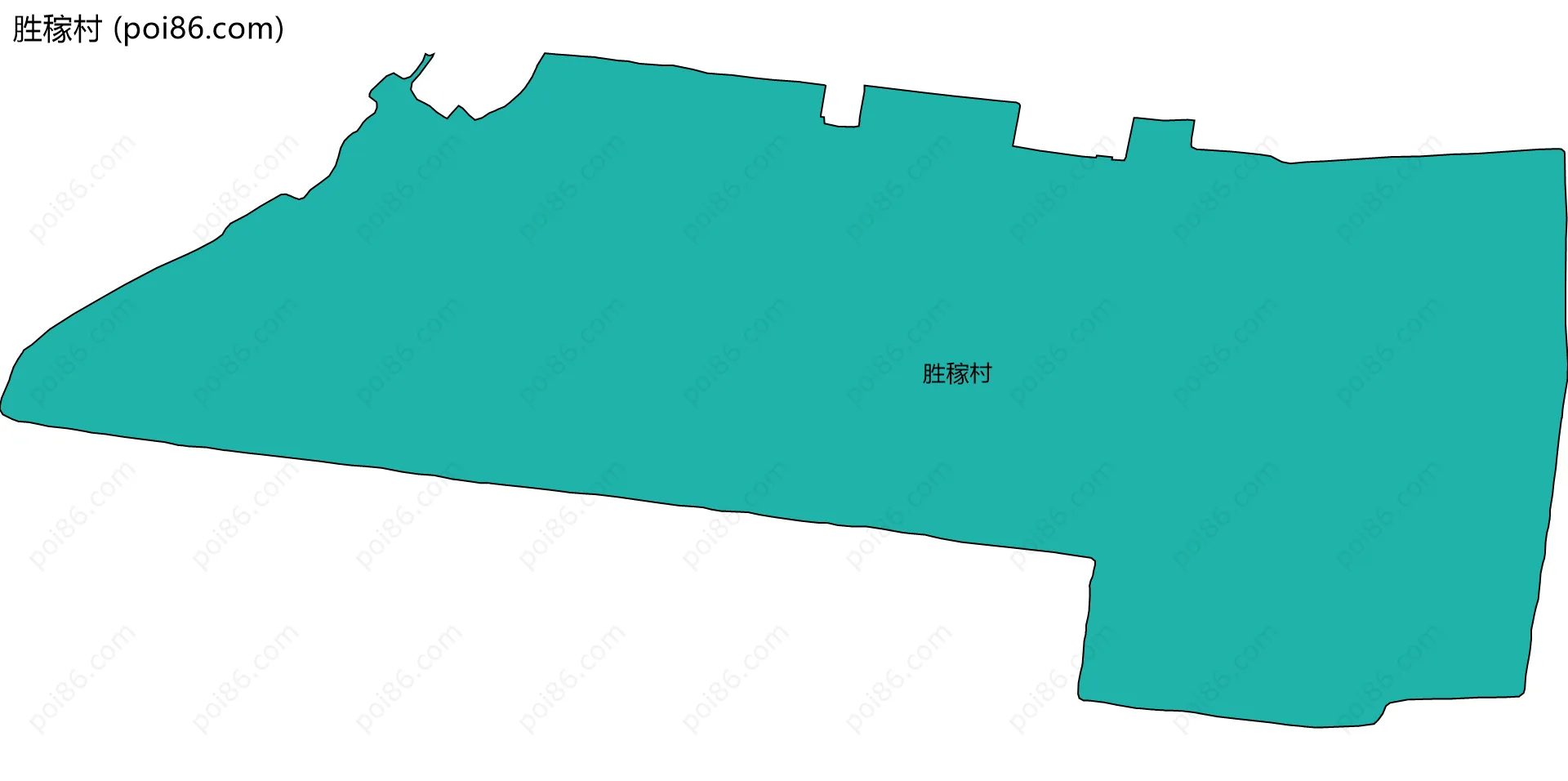 胜稼村边界地图