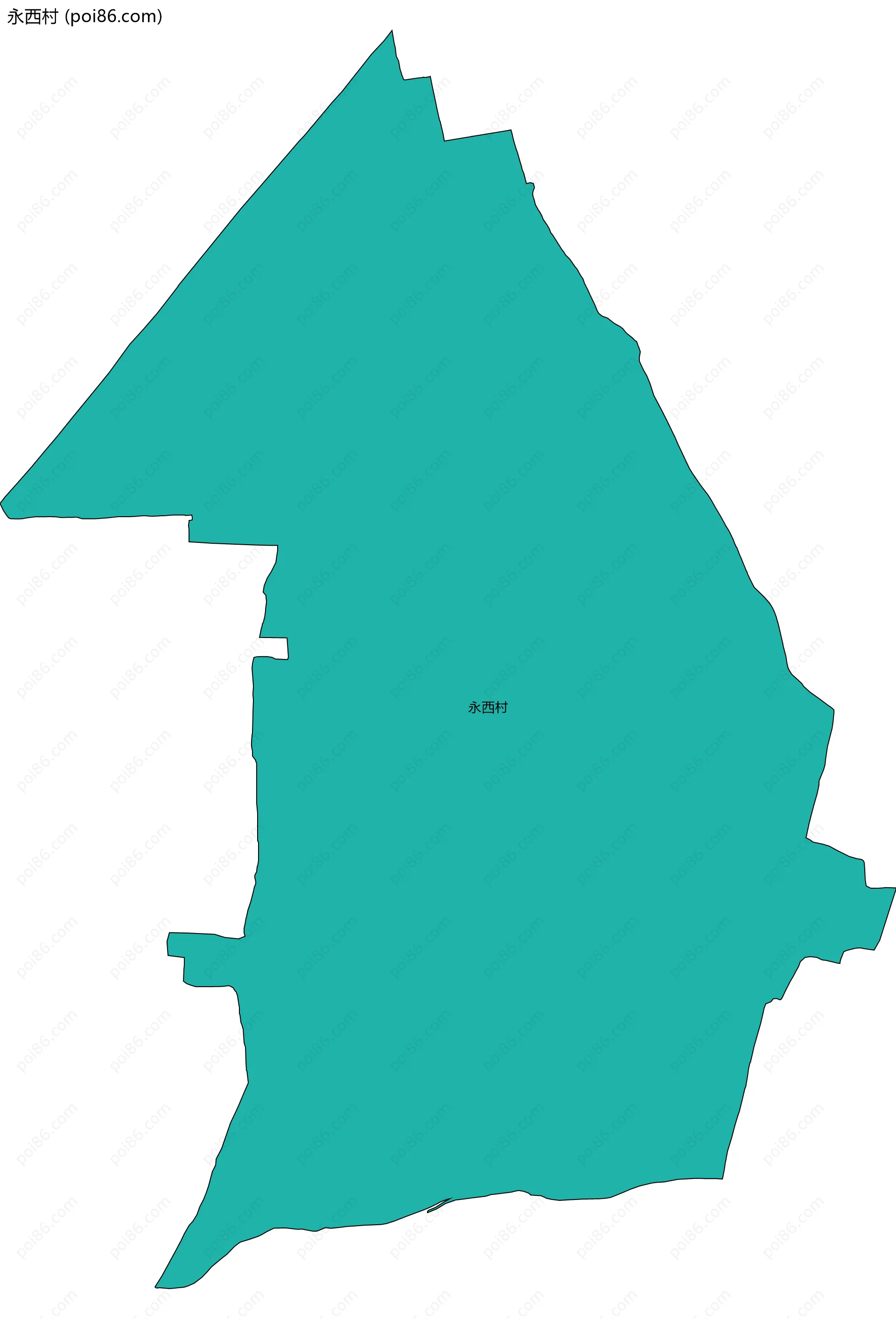 永西村边界地图