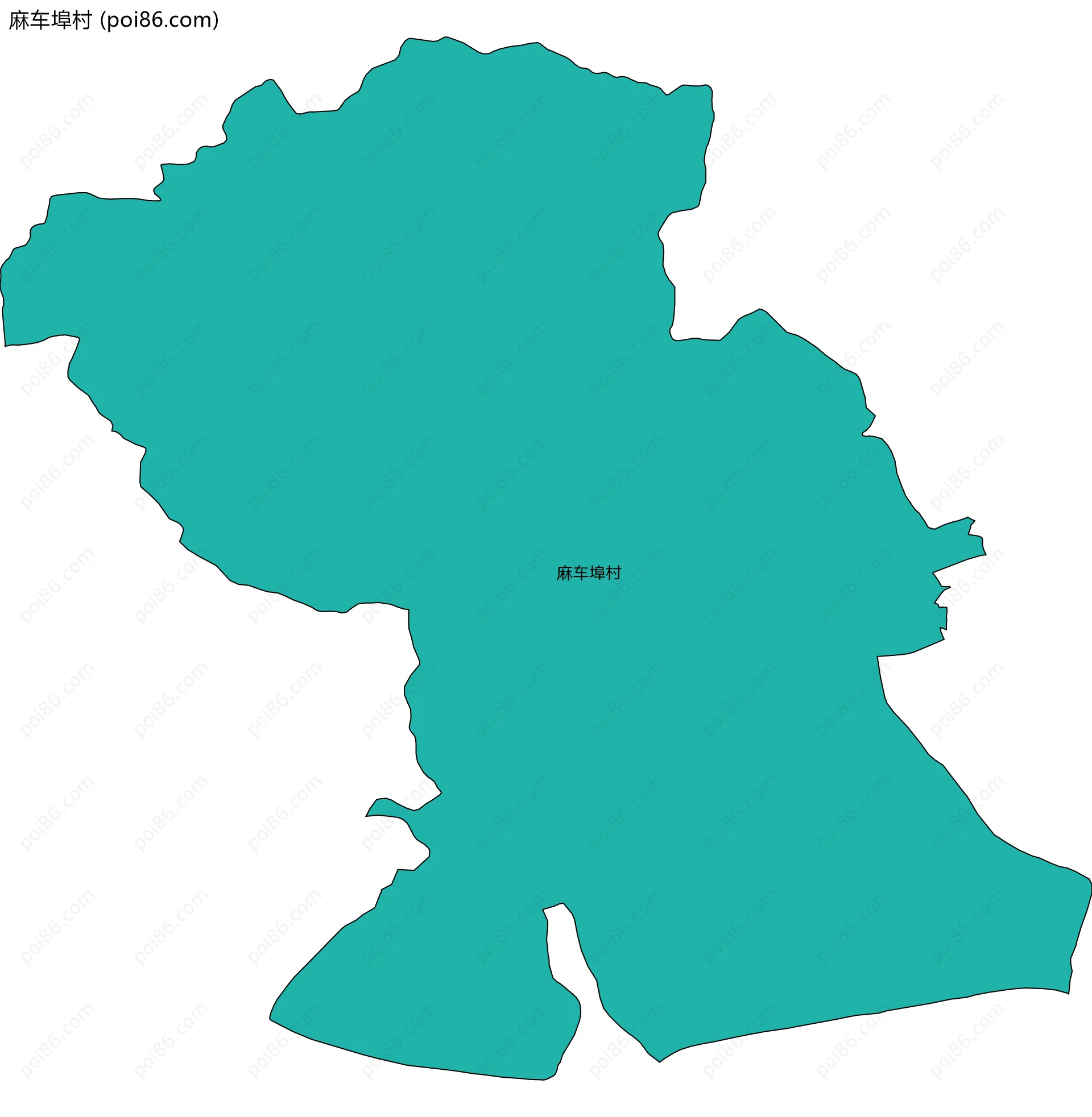 麻车埠村边界地图