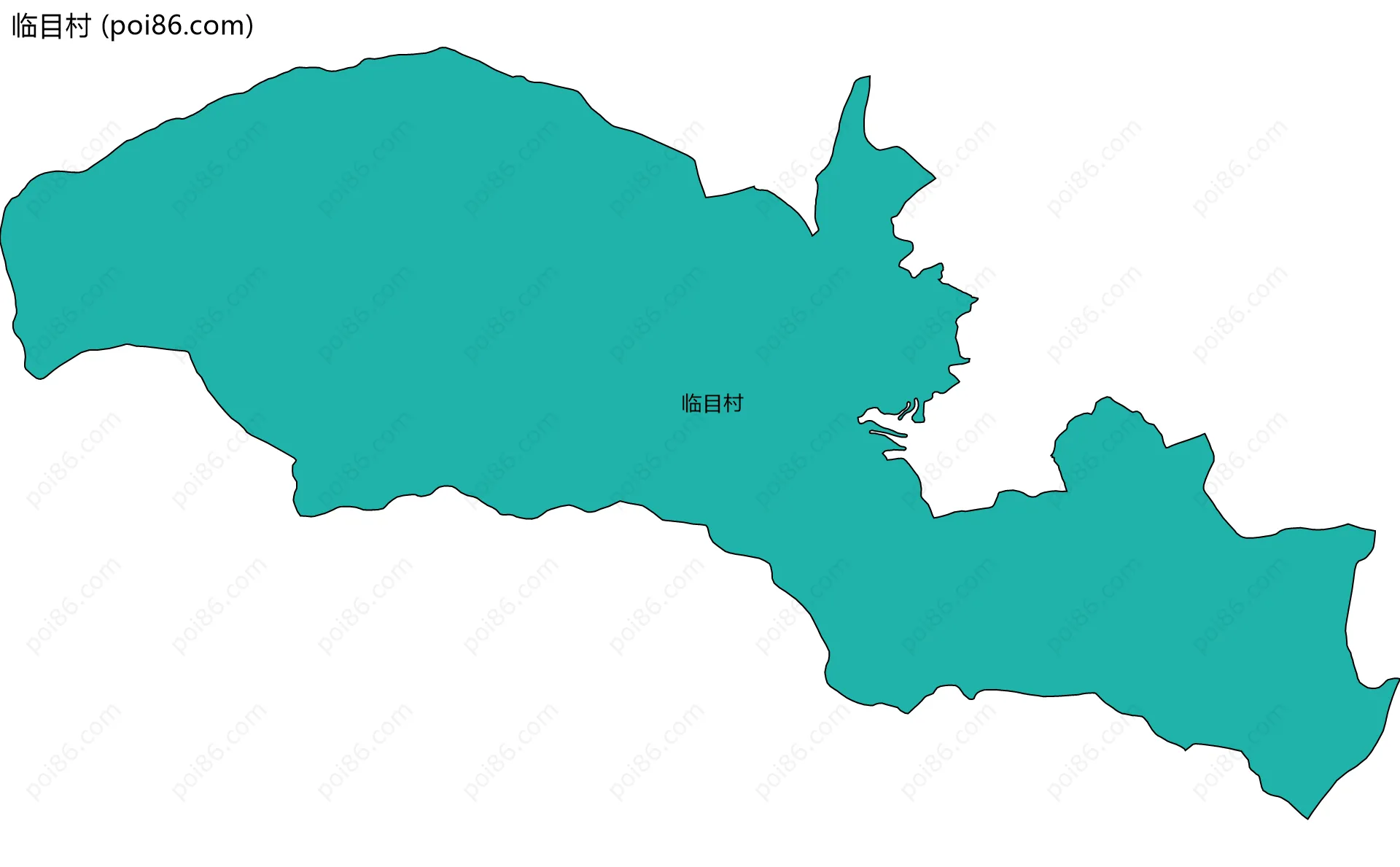 临目村边界地图
