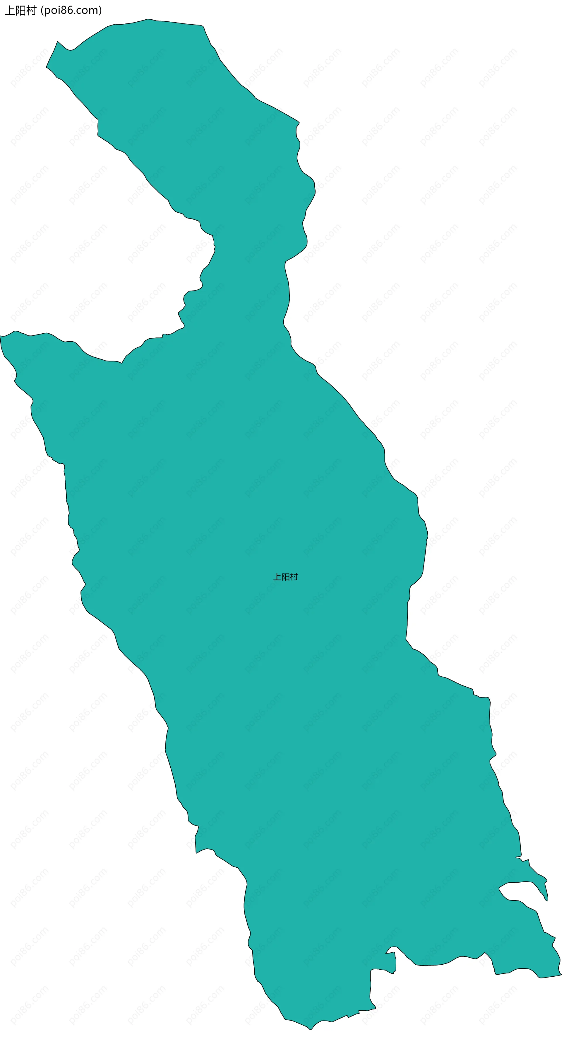 上阳村边界地图