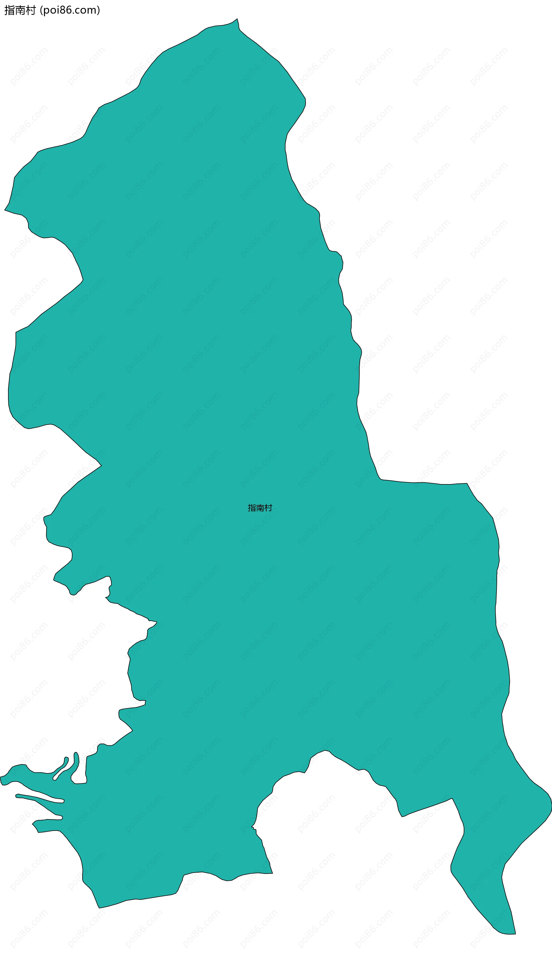 指南村边界地图