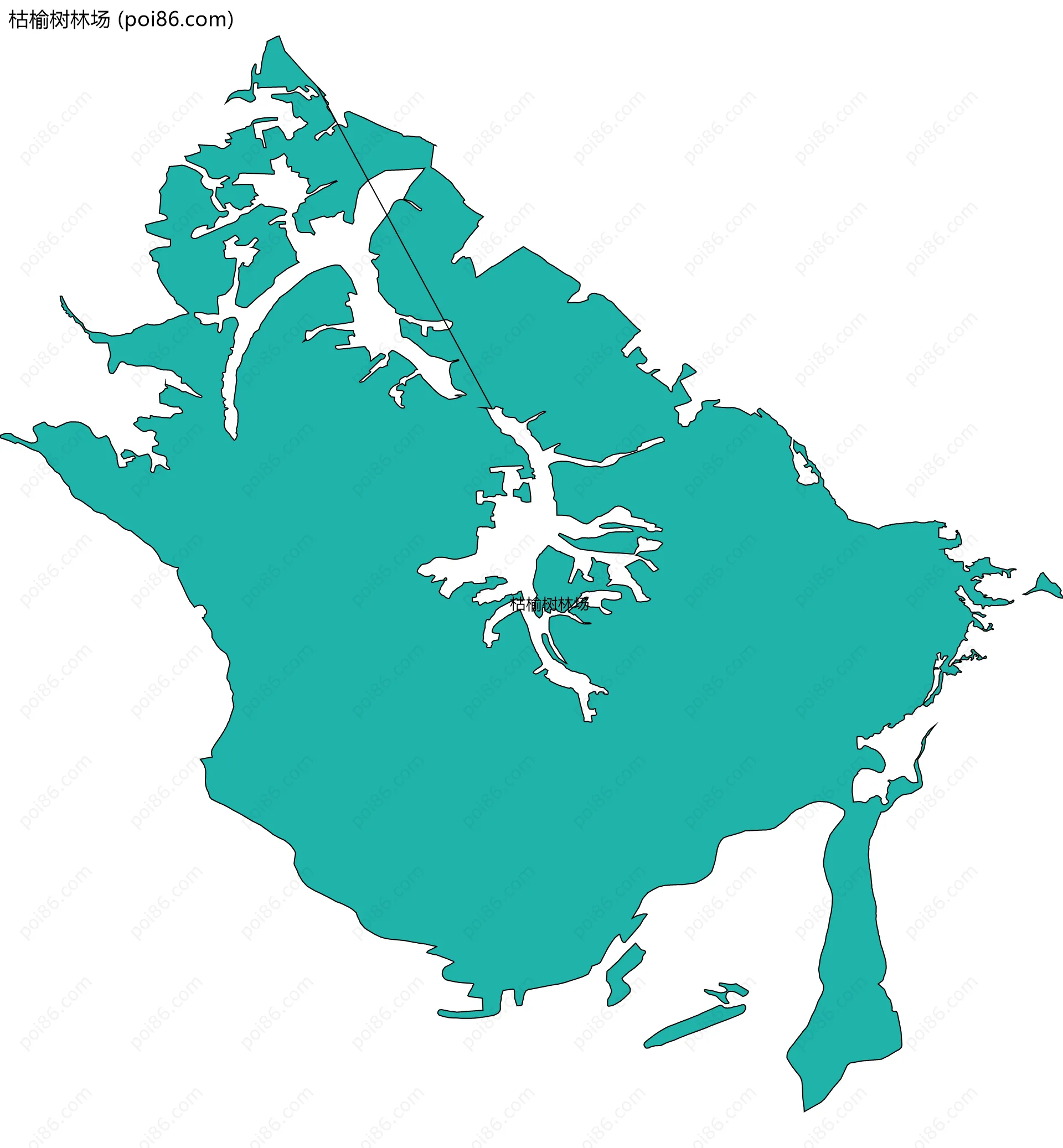 枯榆树林场边界地图