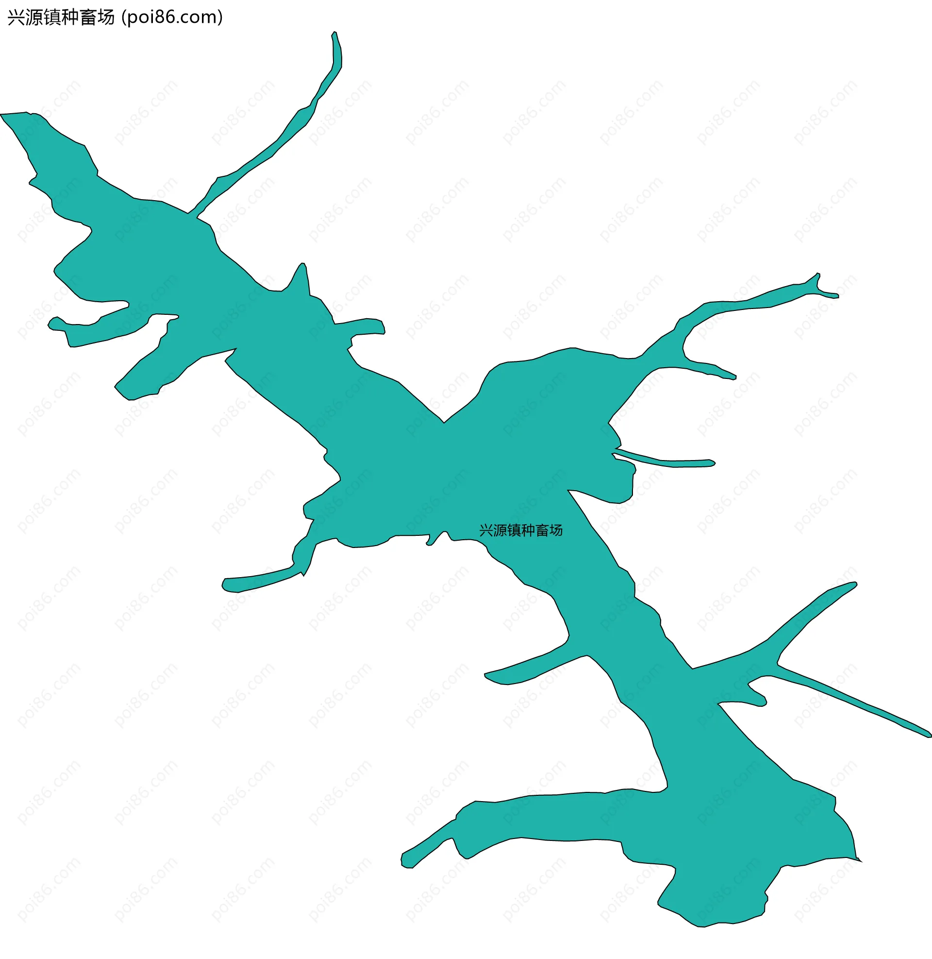 兴源镇种畜场边界地图