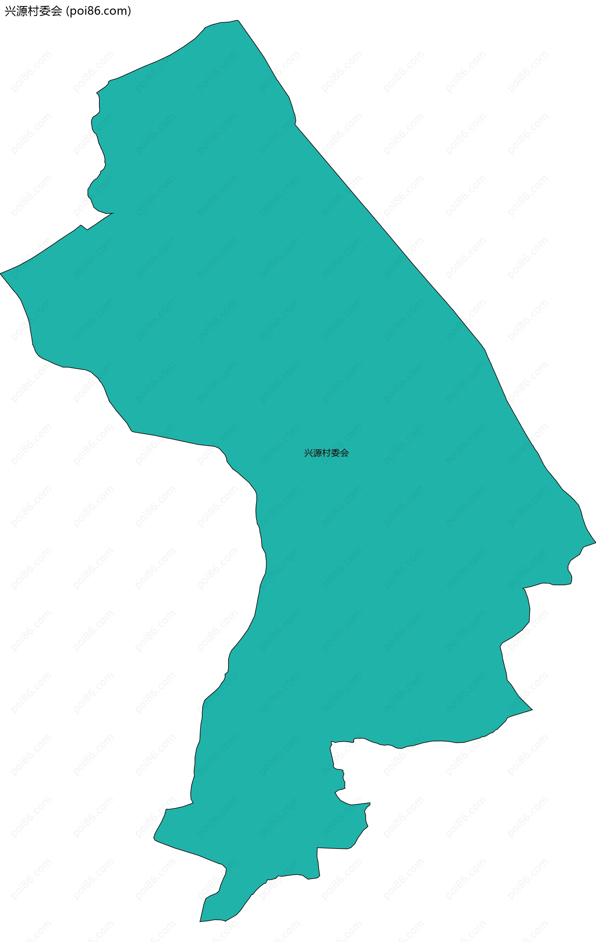 兴源村委会边界地图