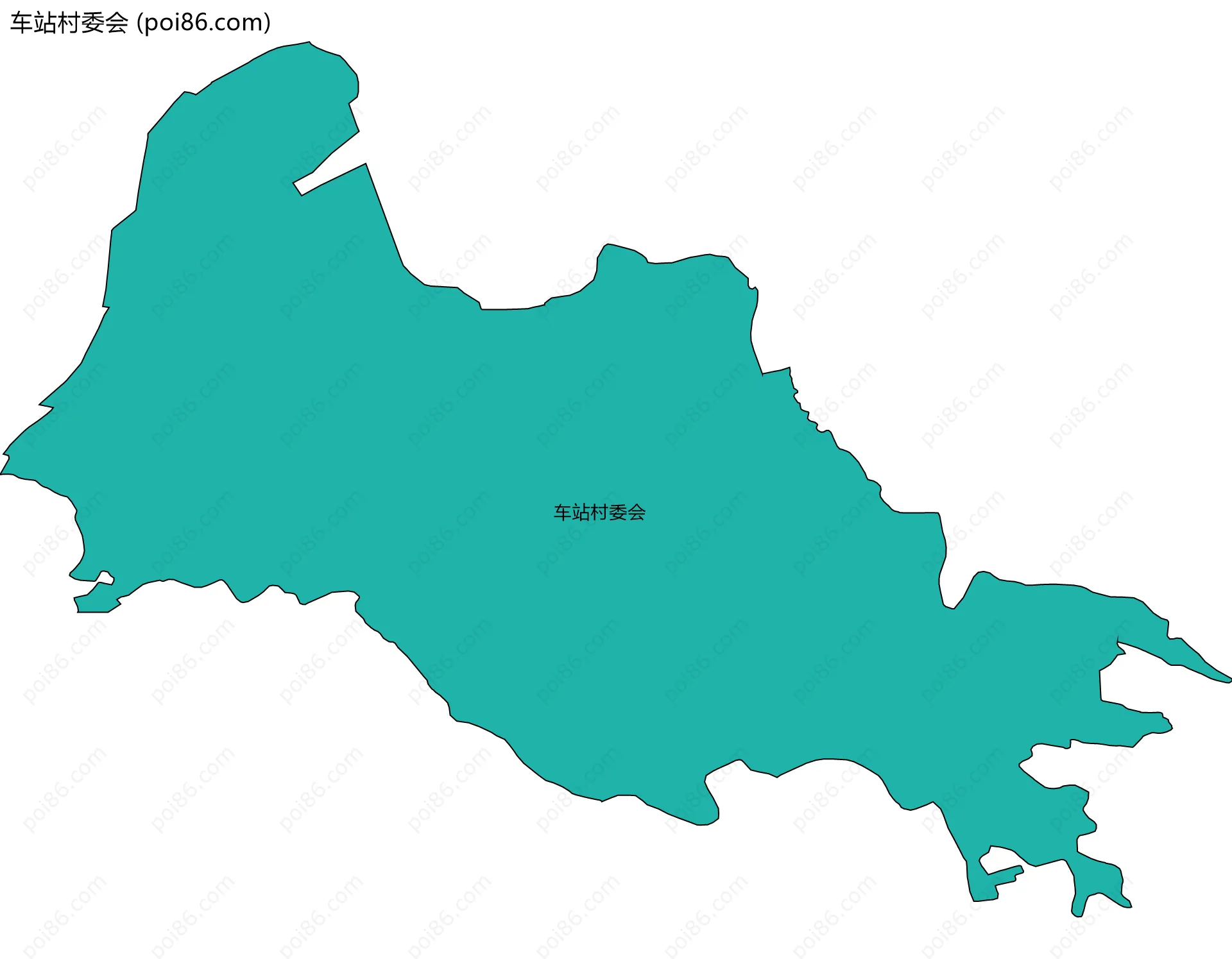 车站村委会边界地图