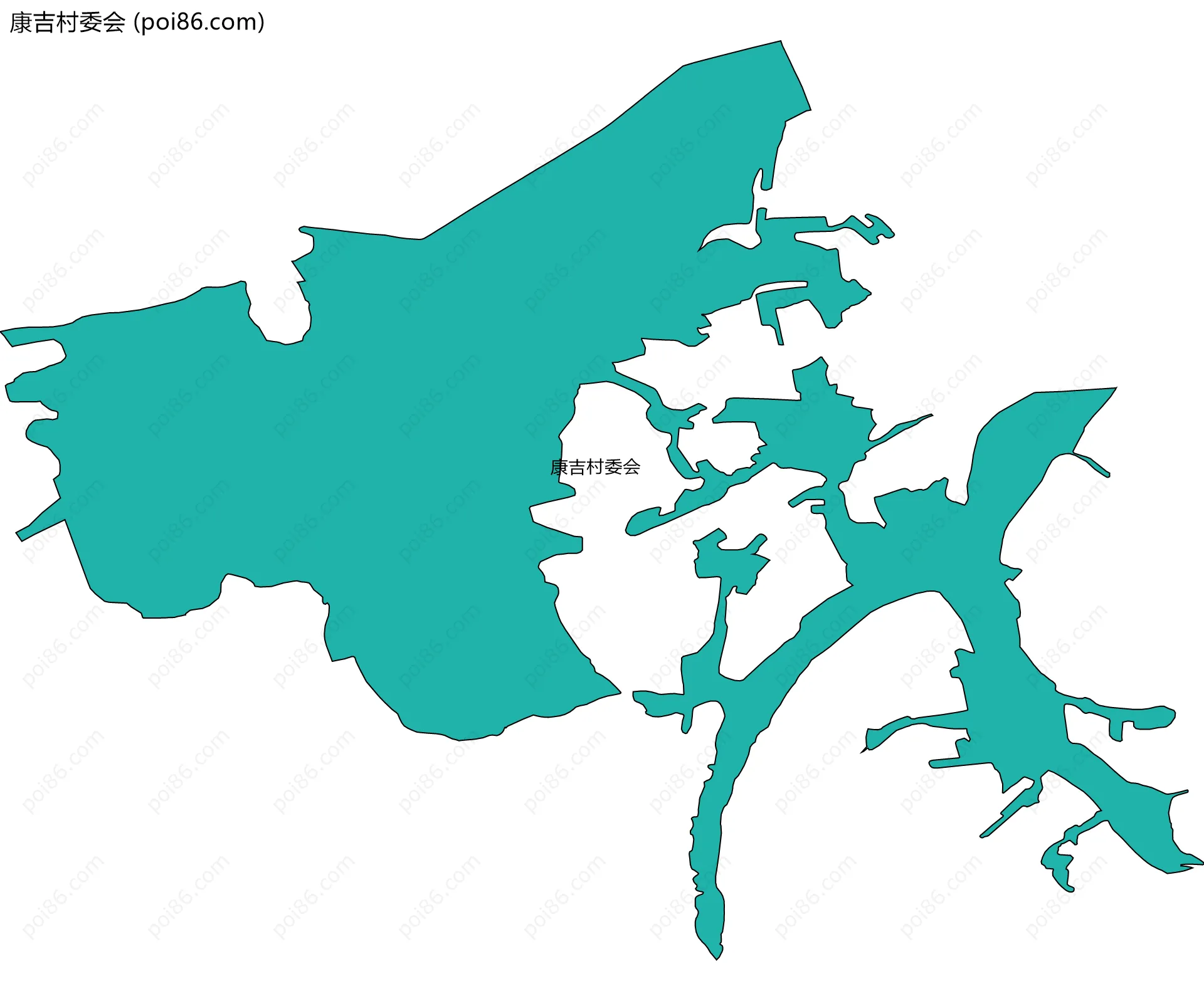 康吉村委会边界地图