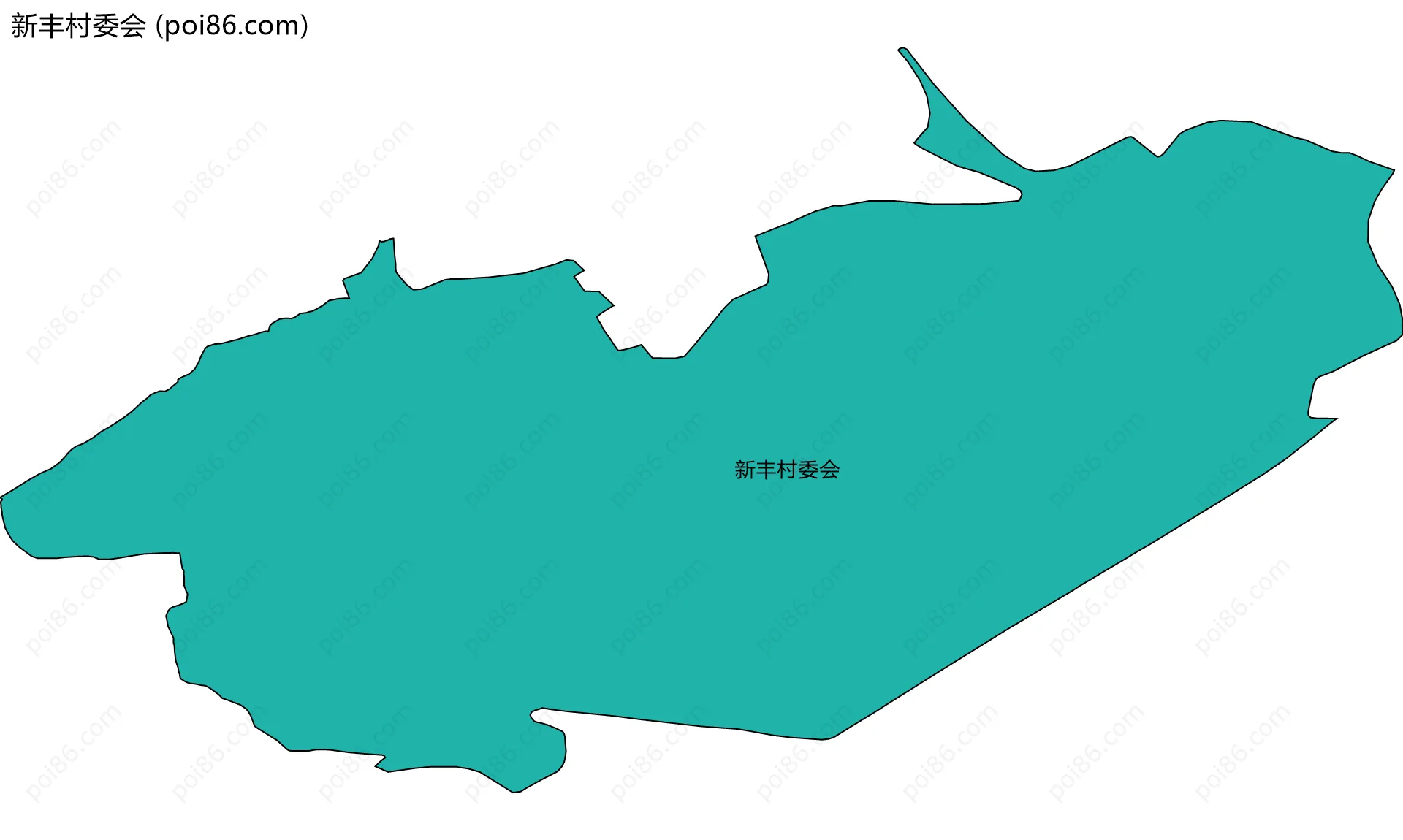 新丰村委会边界地图