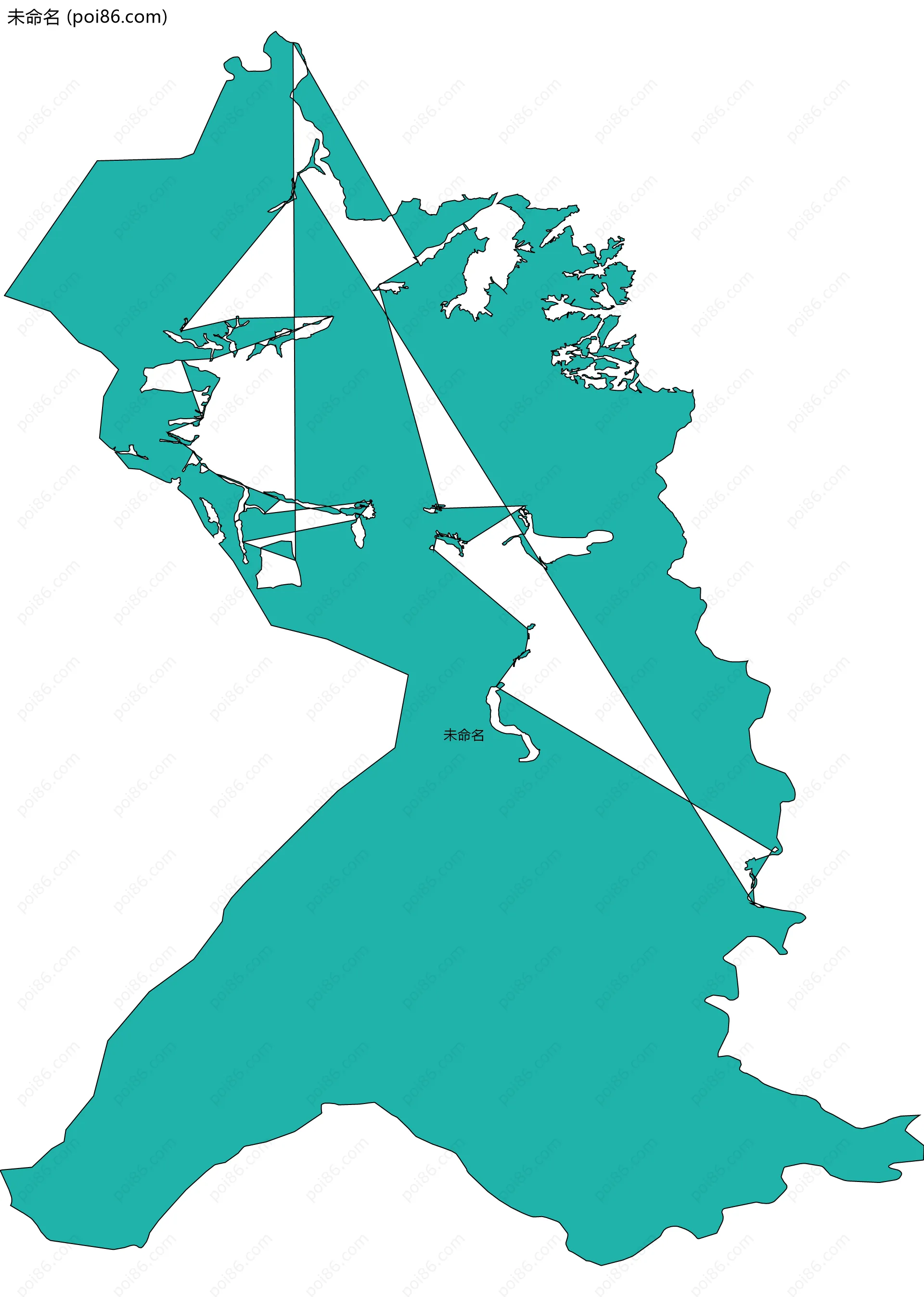 未命名边界地图